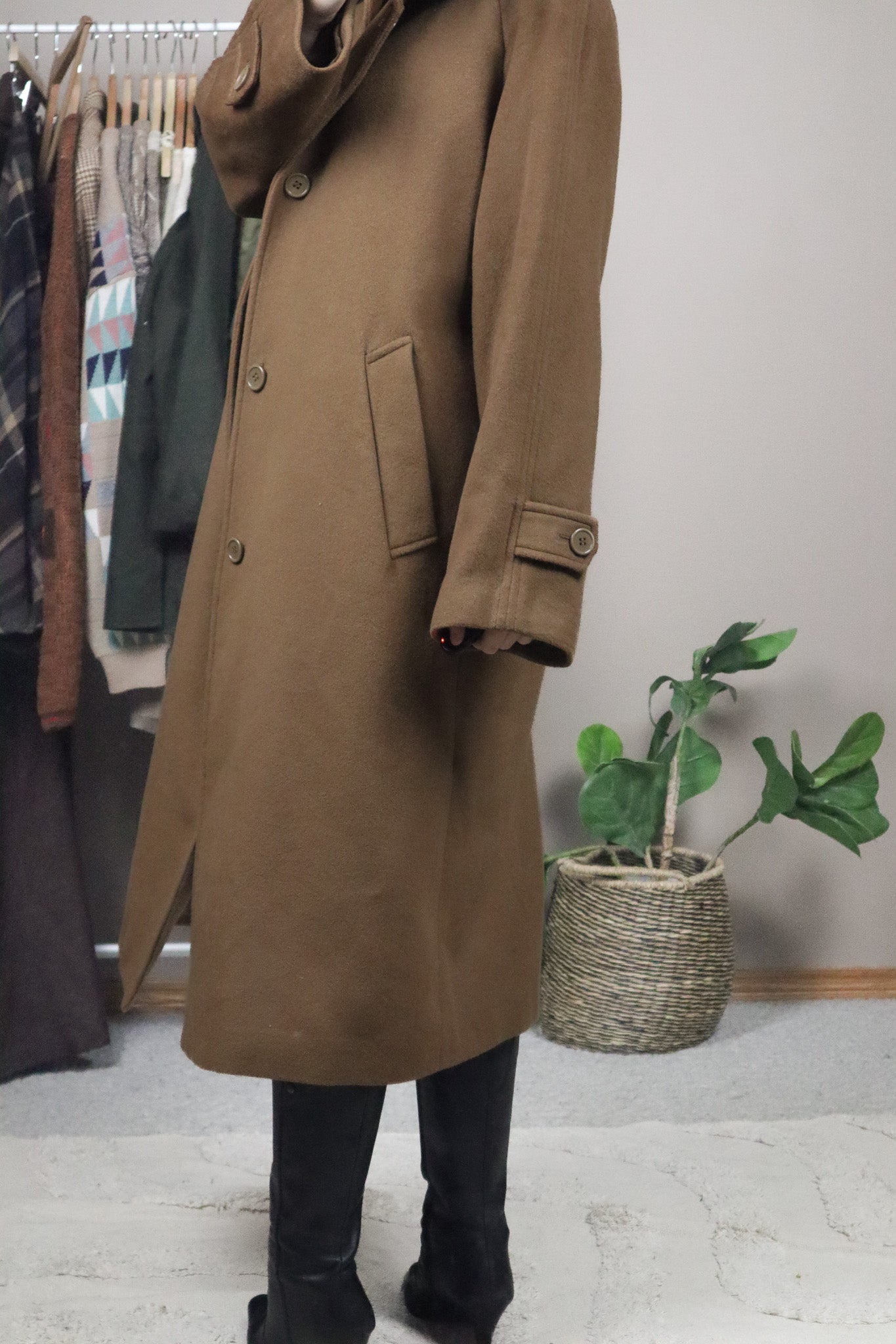 Made in Canada x Vintage x Wool Cashmere Coat (L/XL)
