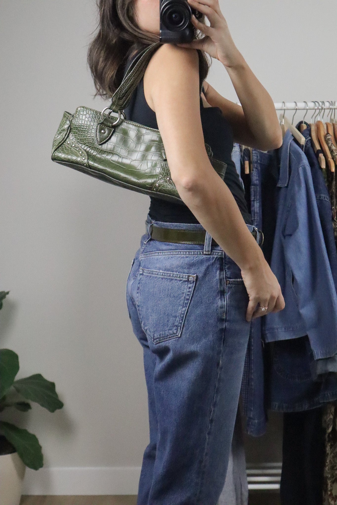 Vintage x Tommy Hilfiger x Faux Leather Studded Purse