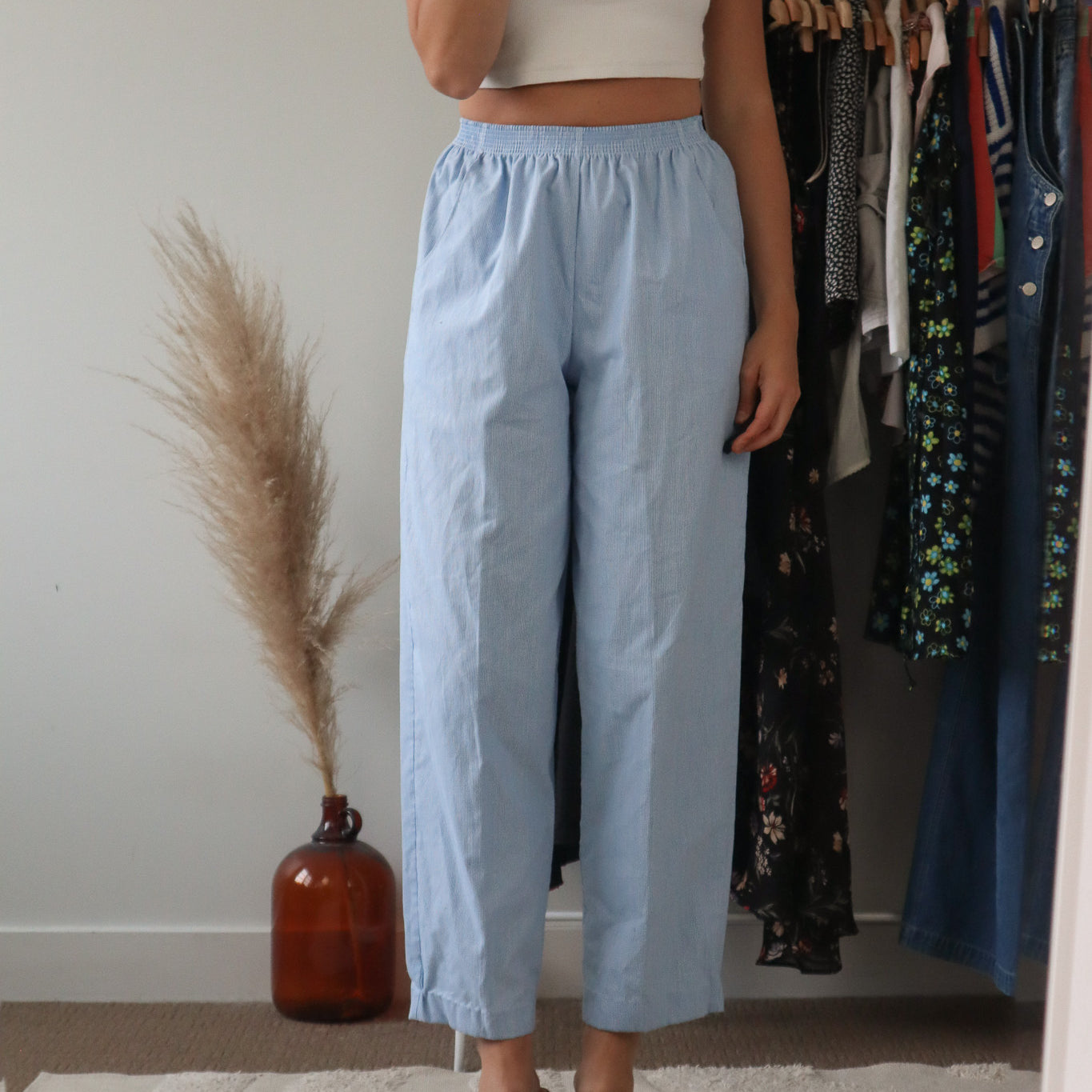 Made in Canada x Vintage x Pinstriped Pants (XXS/XS)