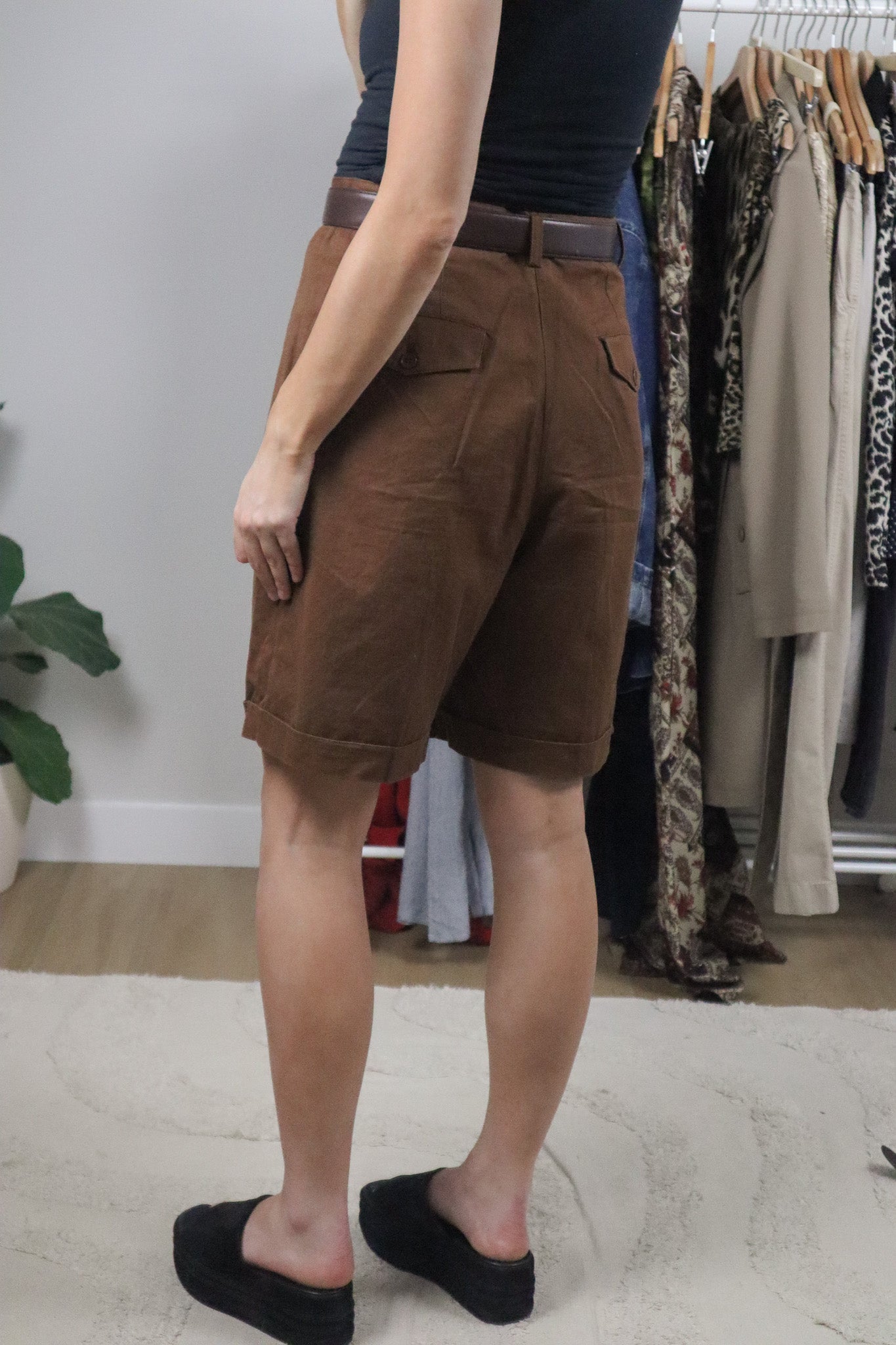 Vintage x Cotton Trouser Long Shorts (10)