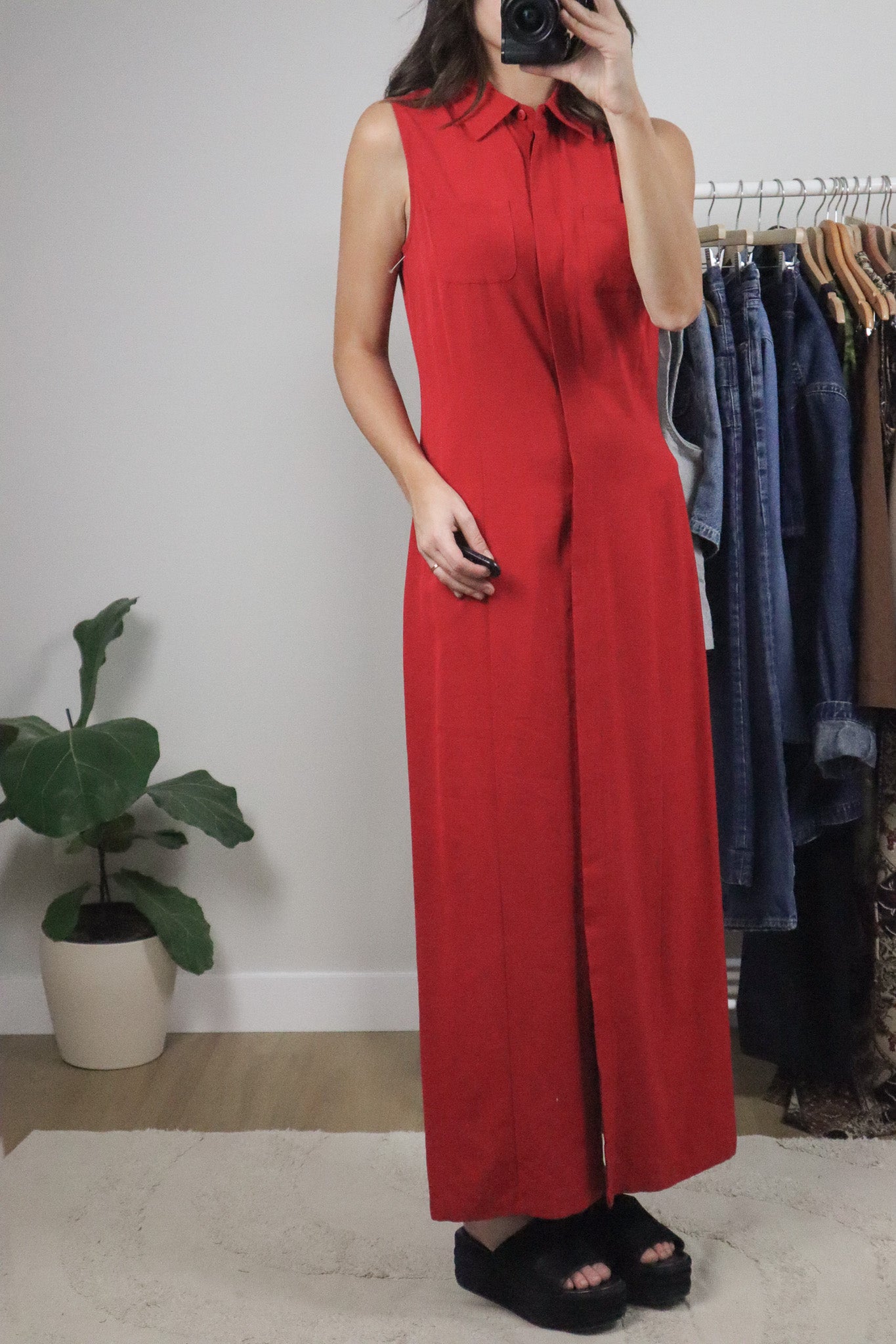 Vintage x Collared Maxi Dress (6)