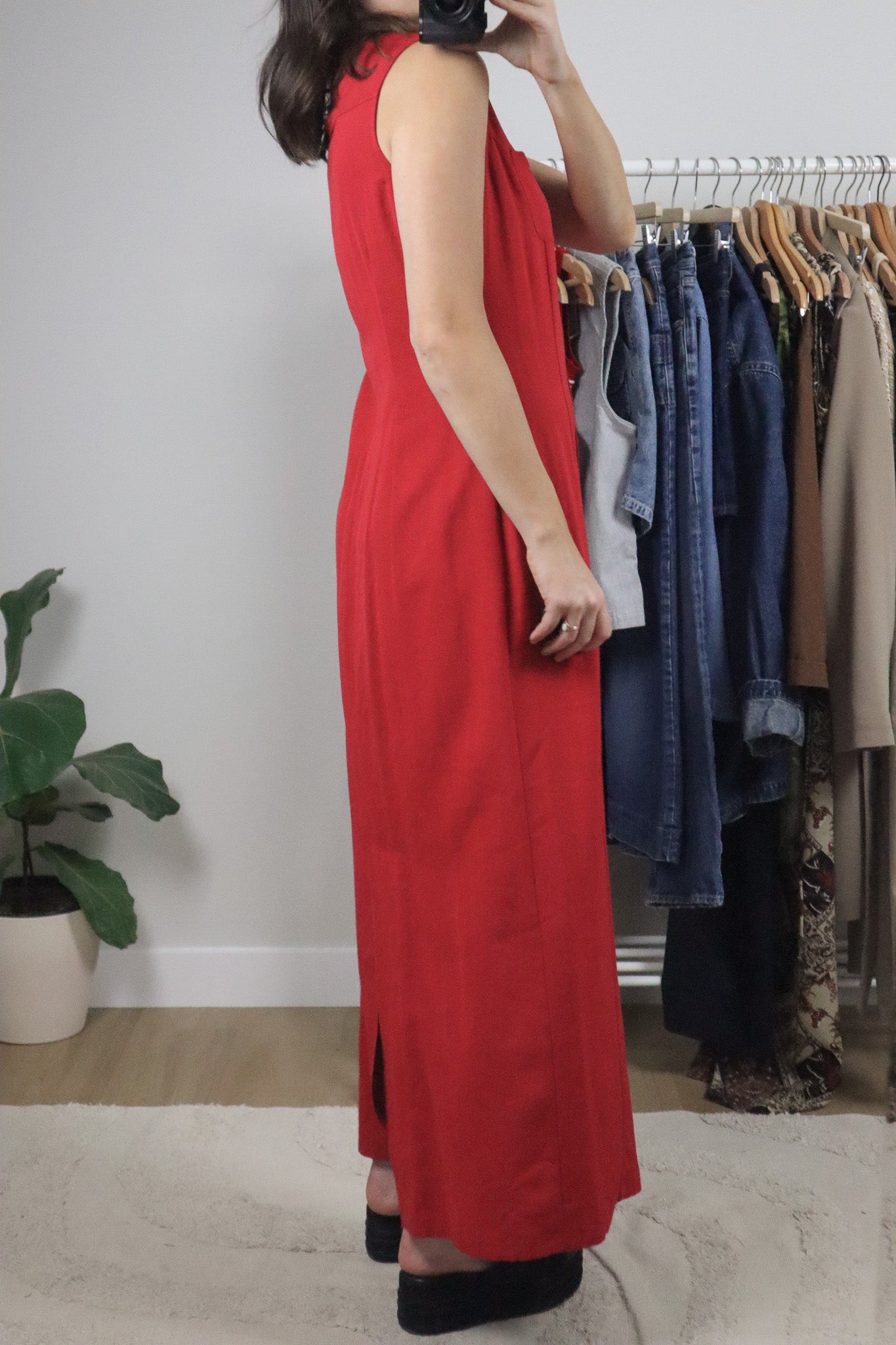 Vintage x Collared Maxi Dress (6)