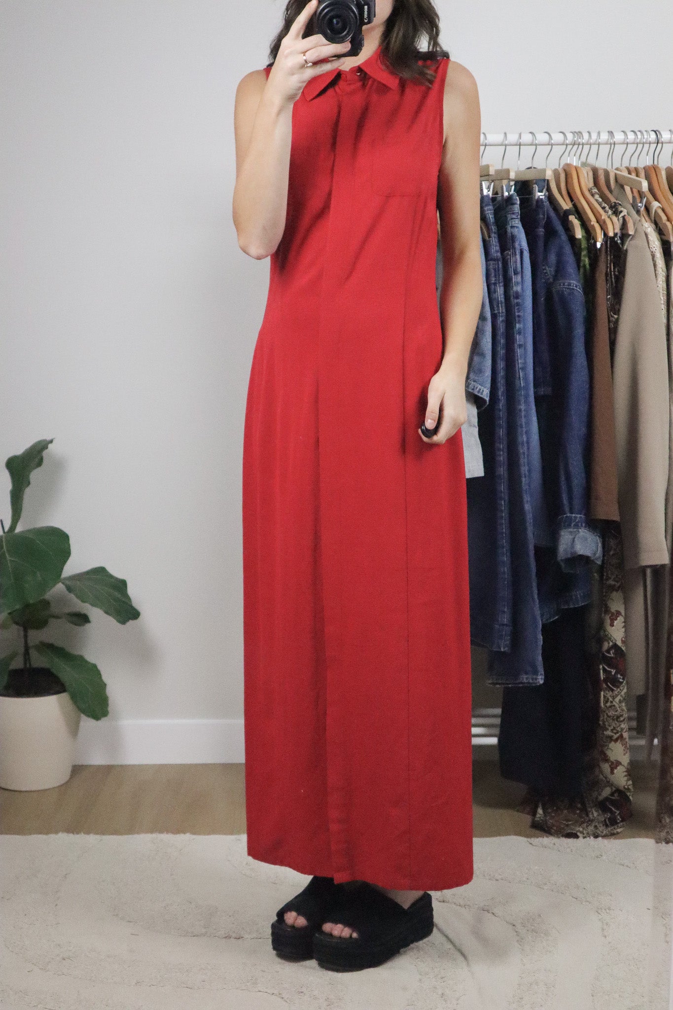 Vintage x Collared Maxi Dress (6)