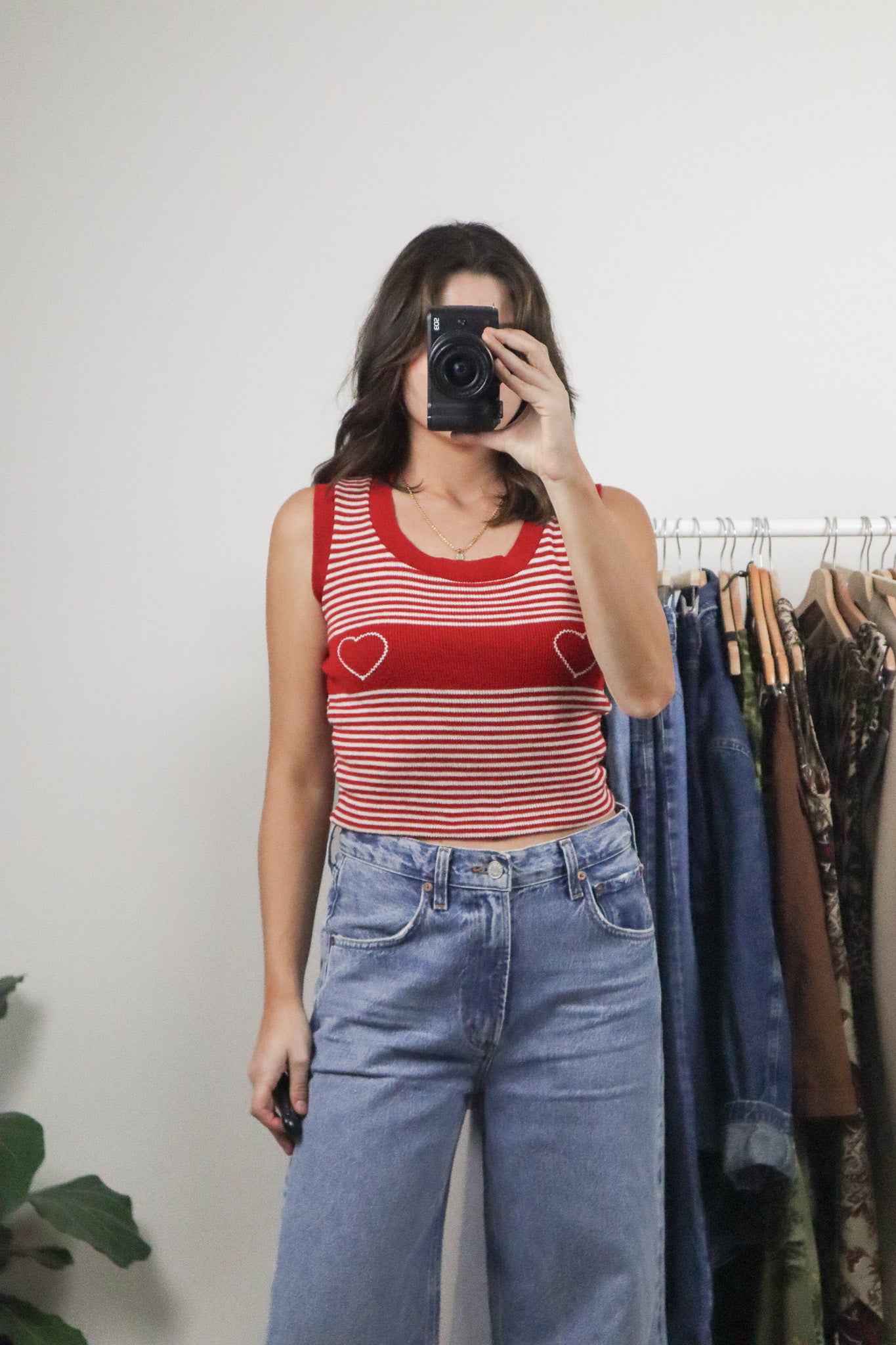 Vintage x Heart Striped Tank (S)
