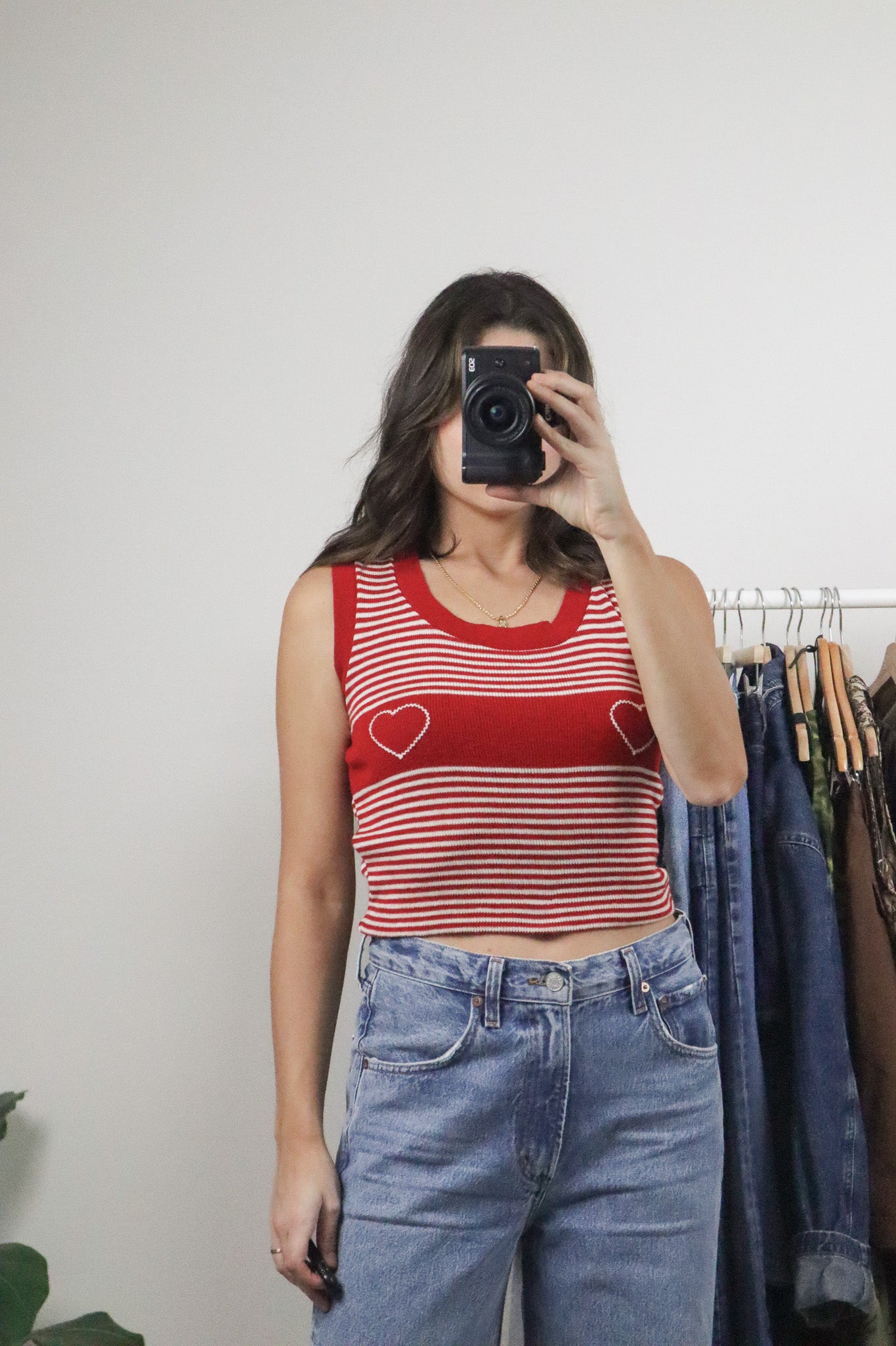 Vintage x Heart Striped Tank (S)