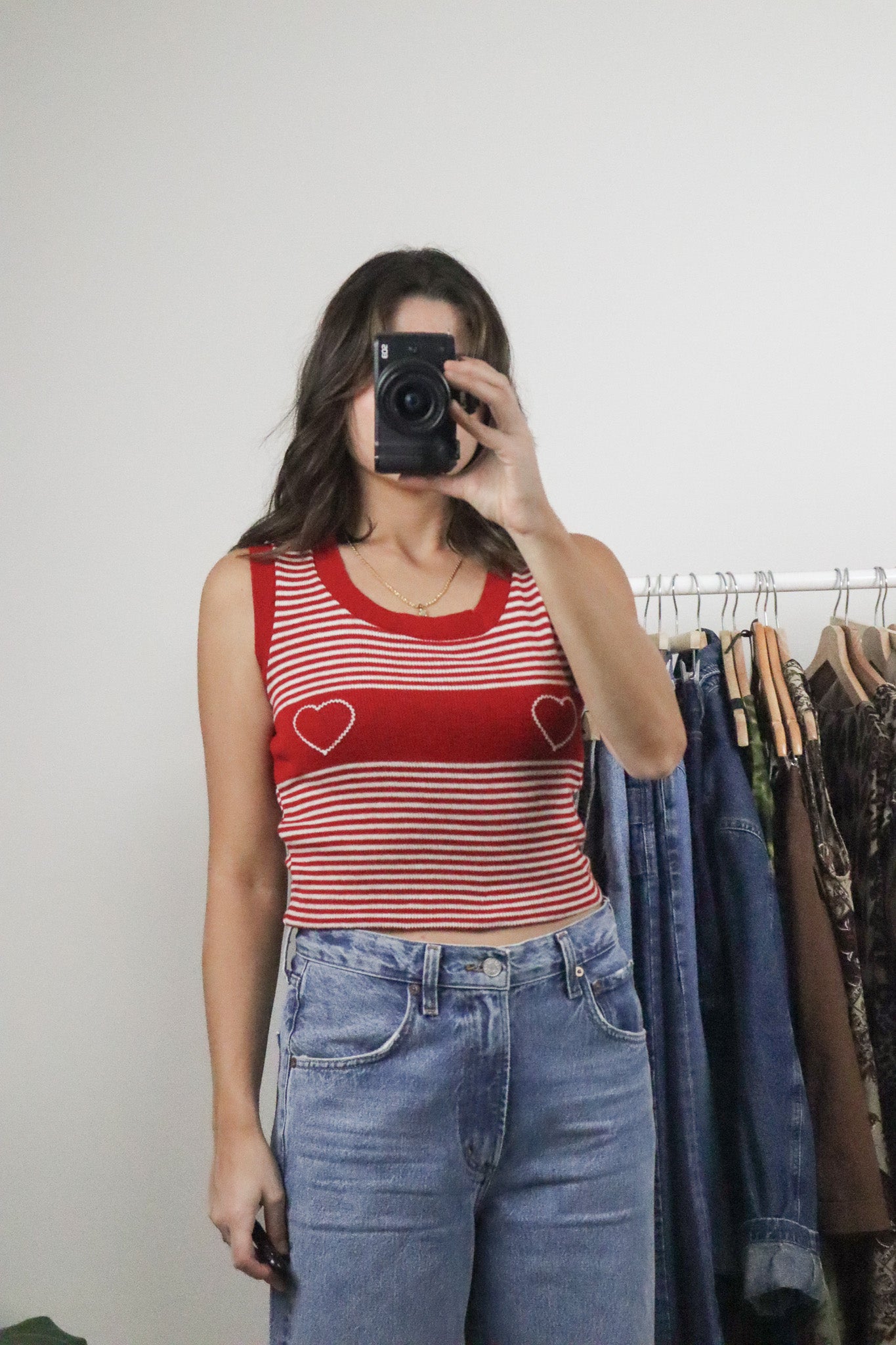 Vintage x Heart Striped Tank (S)