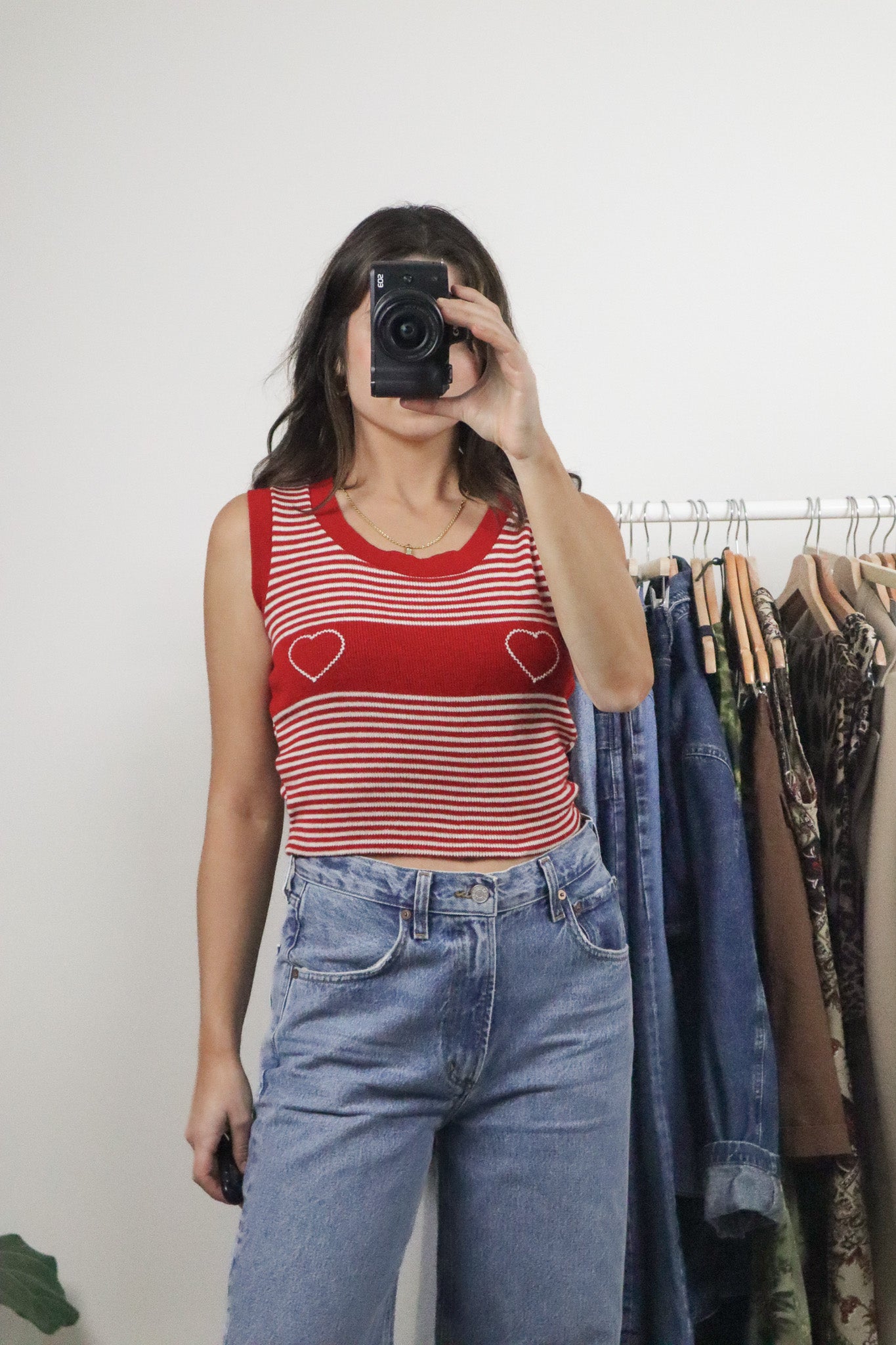 Vintage x Heart Striped Tank (S)