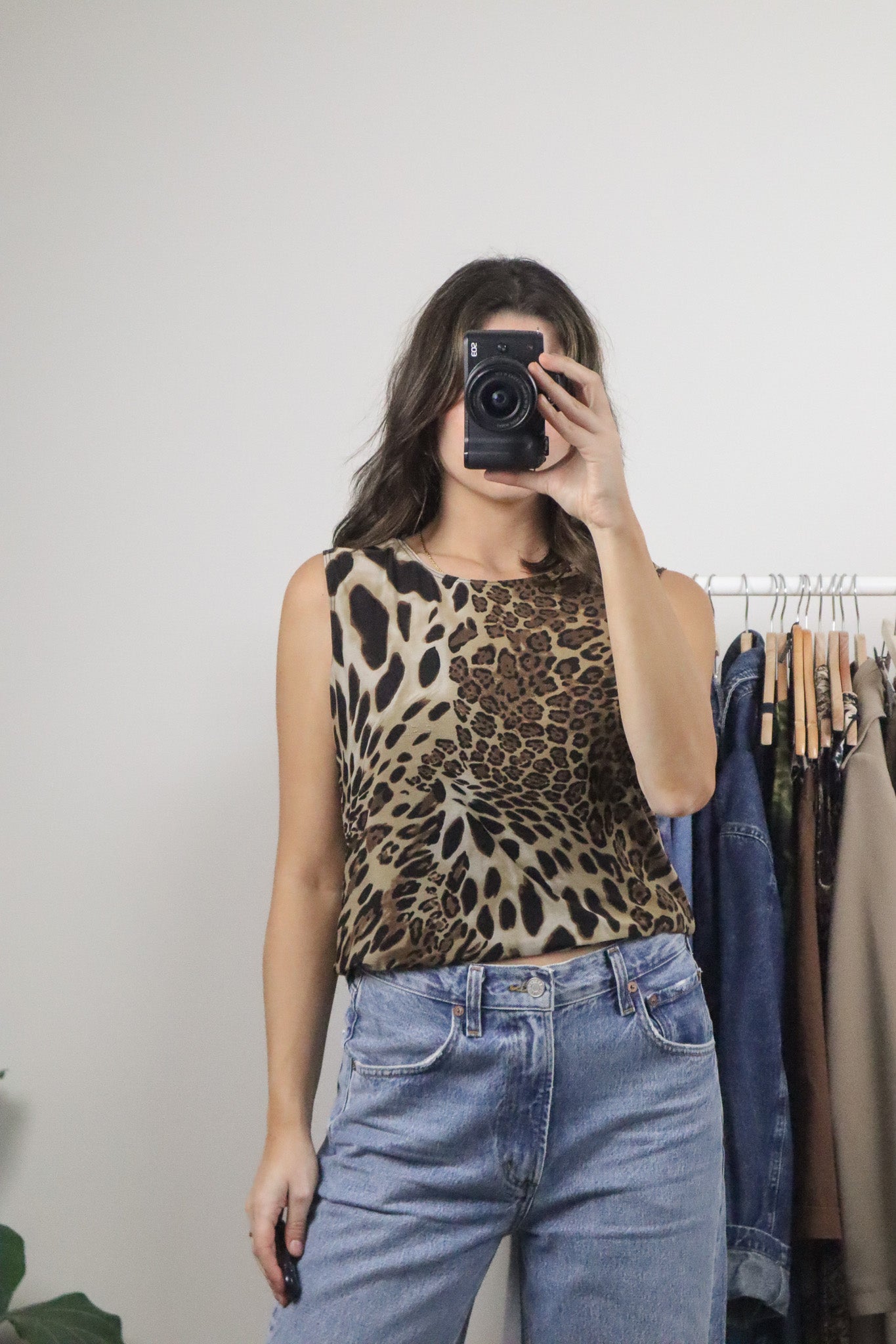 Vintage x Cheetah Tank (L)
