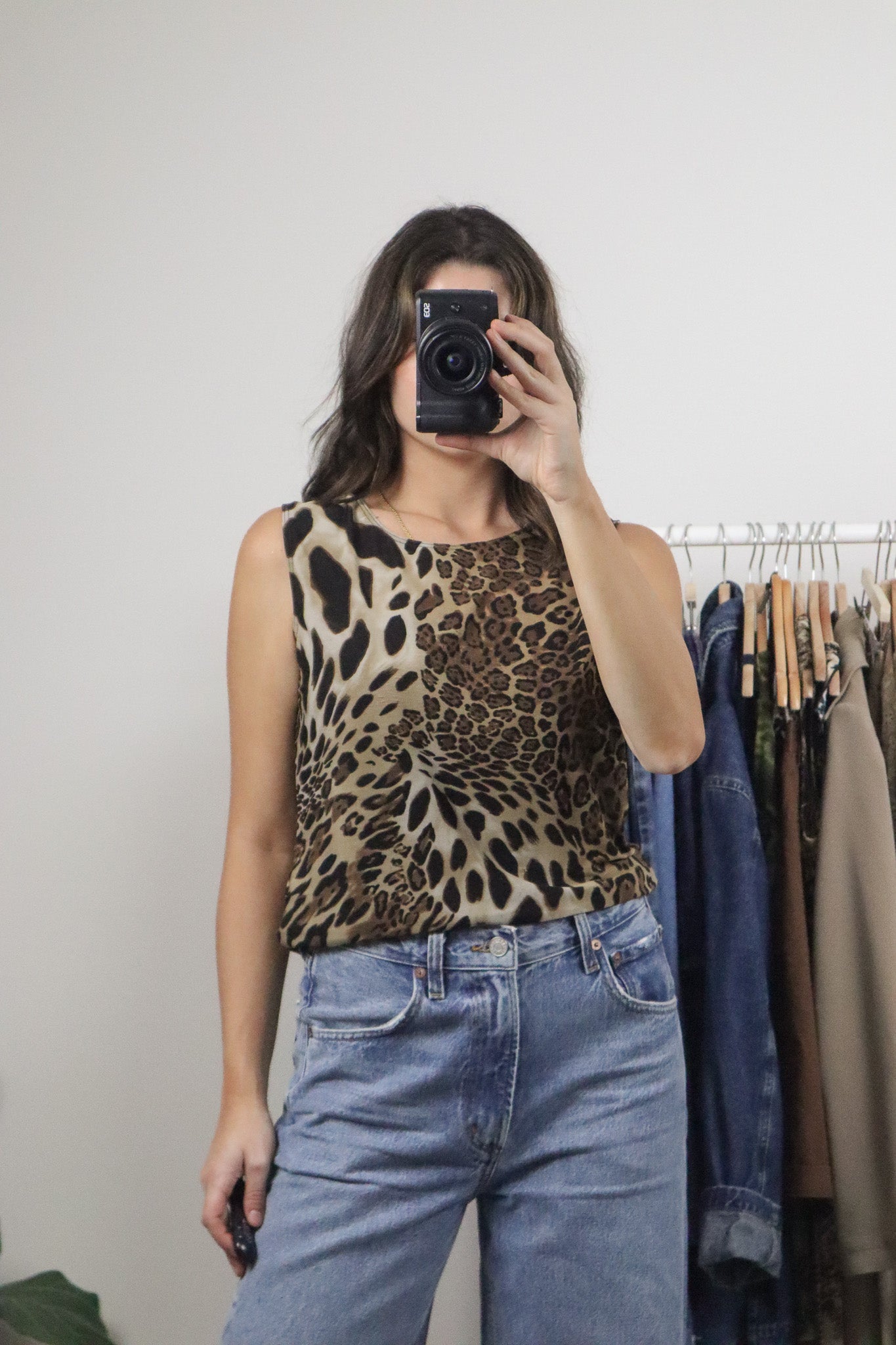 Vintage x Cheetah Tank (L)
