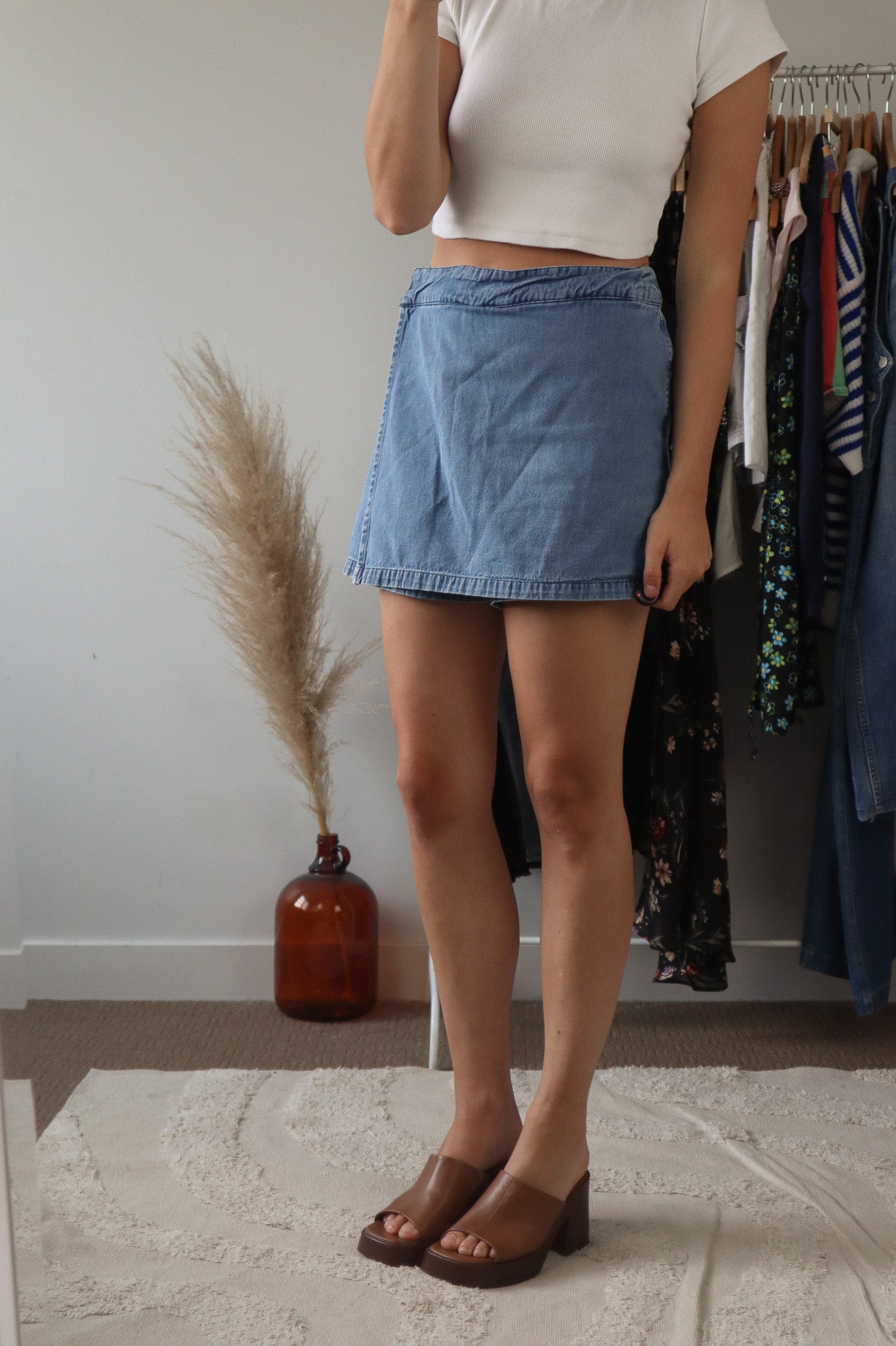 Vintage x Denim Skort (8/10)