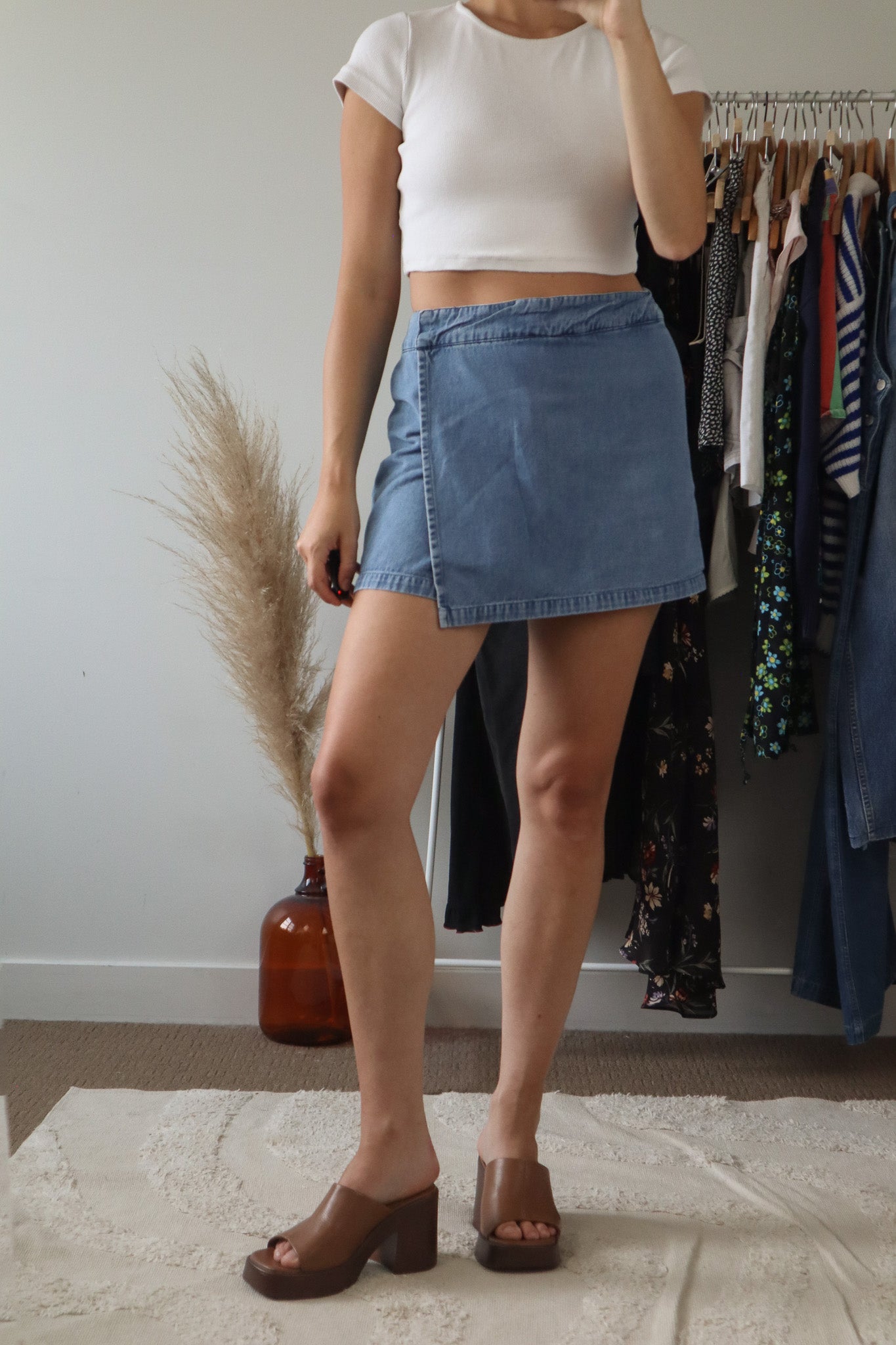 Vintage x Denim Skort (8/10)