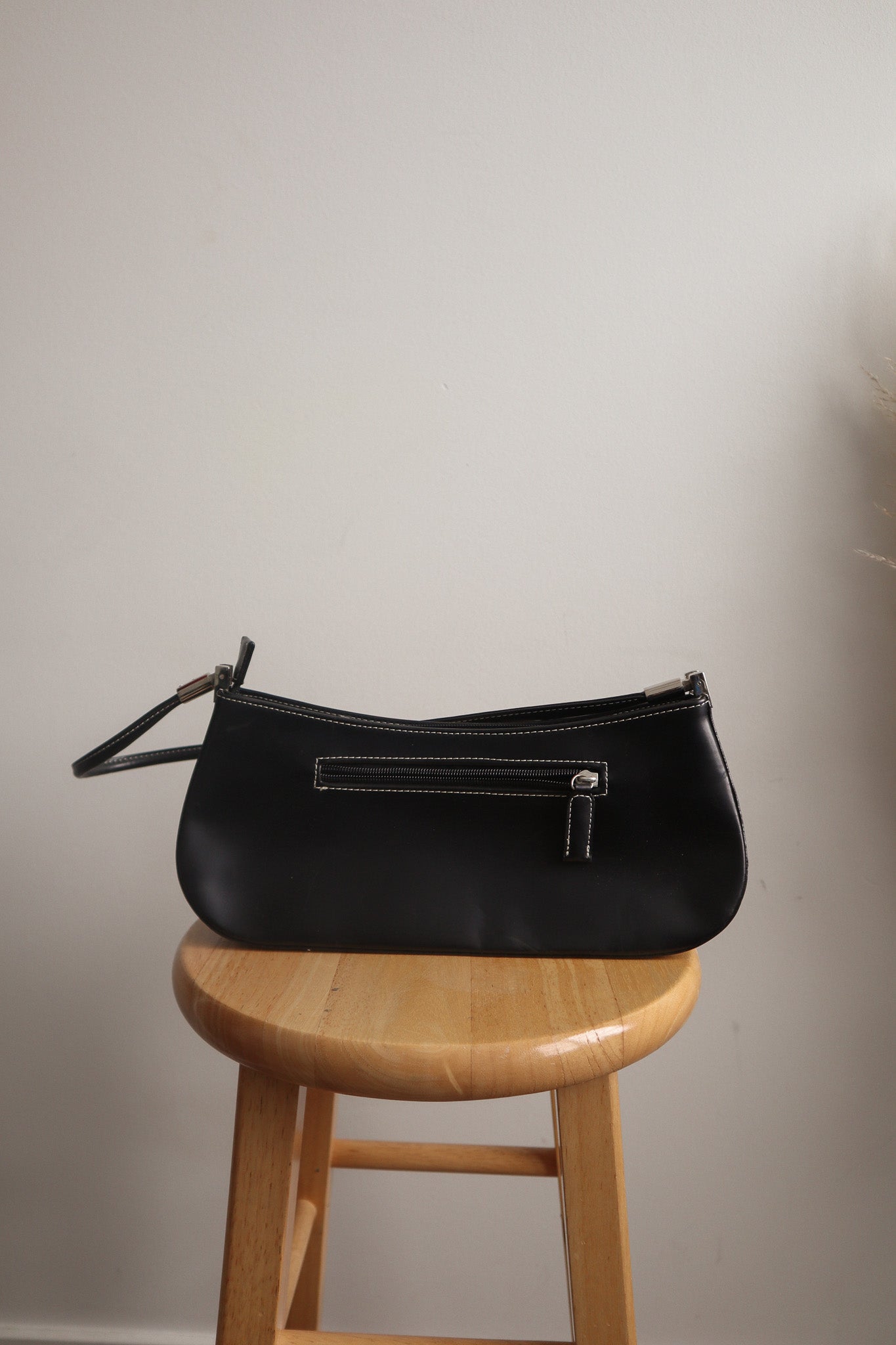 Vintage x Checkered Faux Leather Purse
