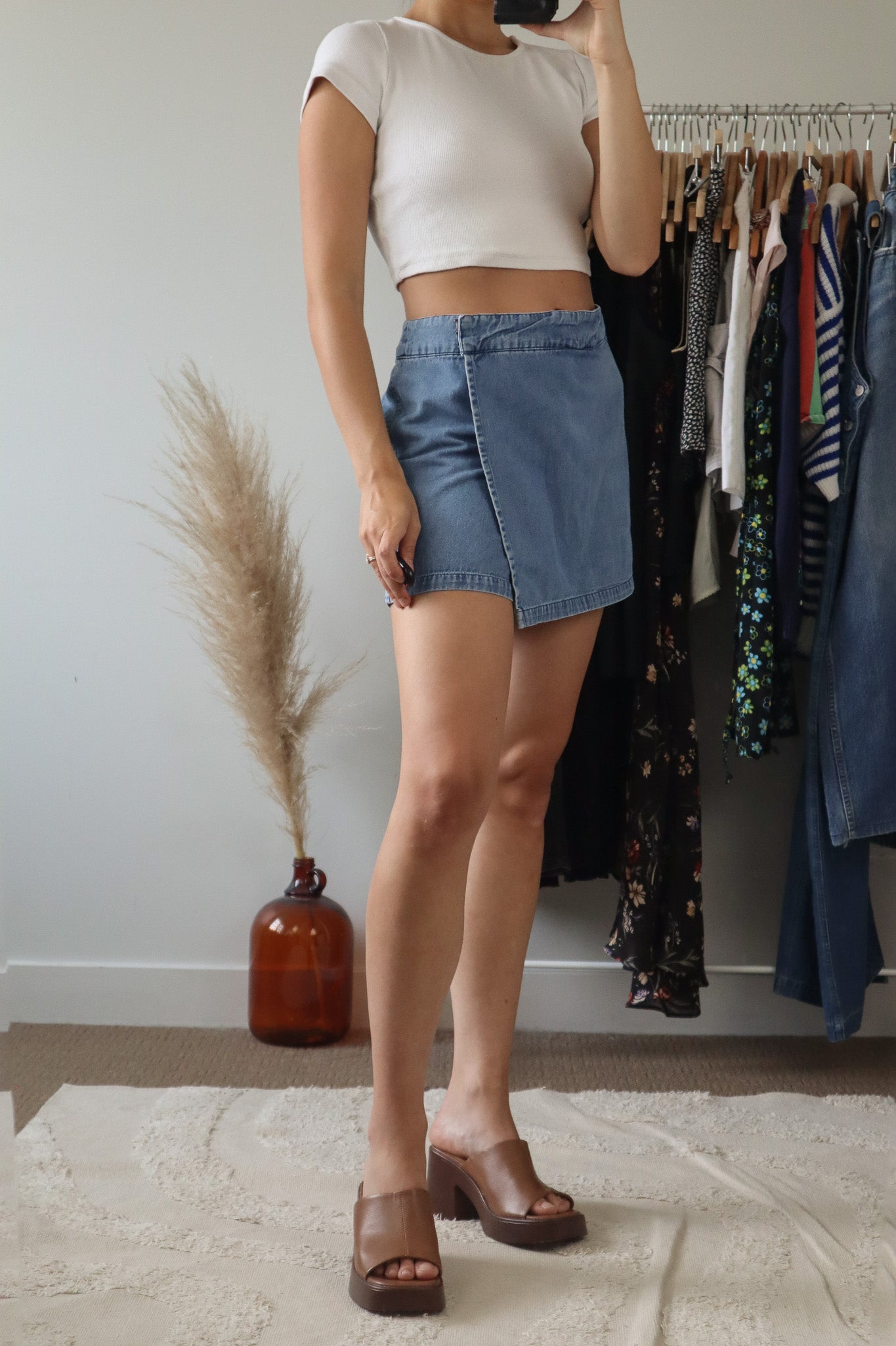 Vintage x Denim Skort (8/10)