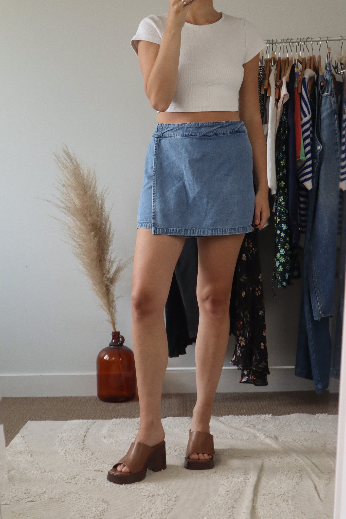 Vintage x Denim Skort (8/10)