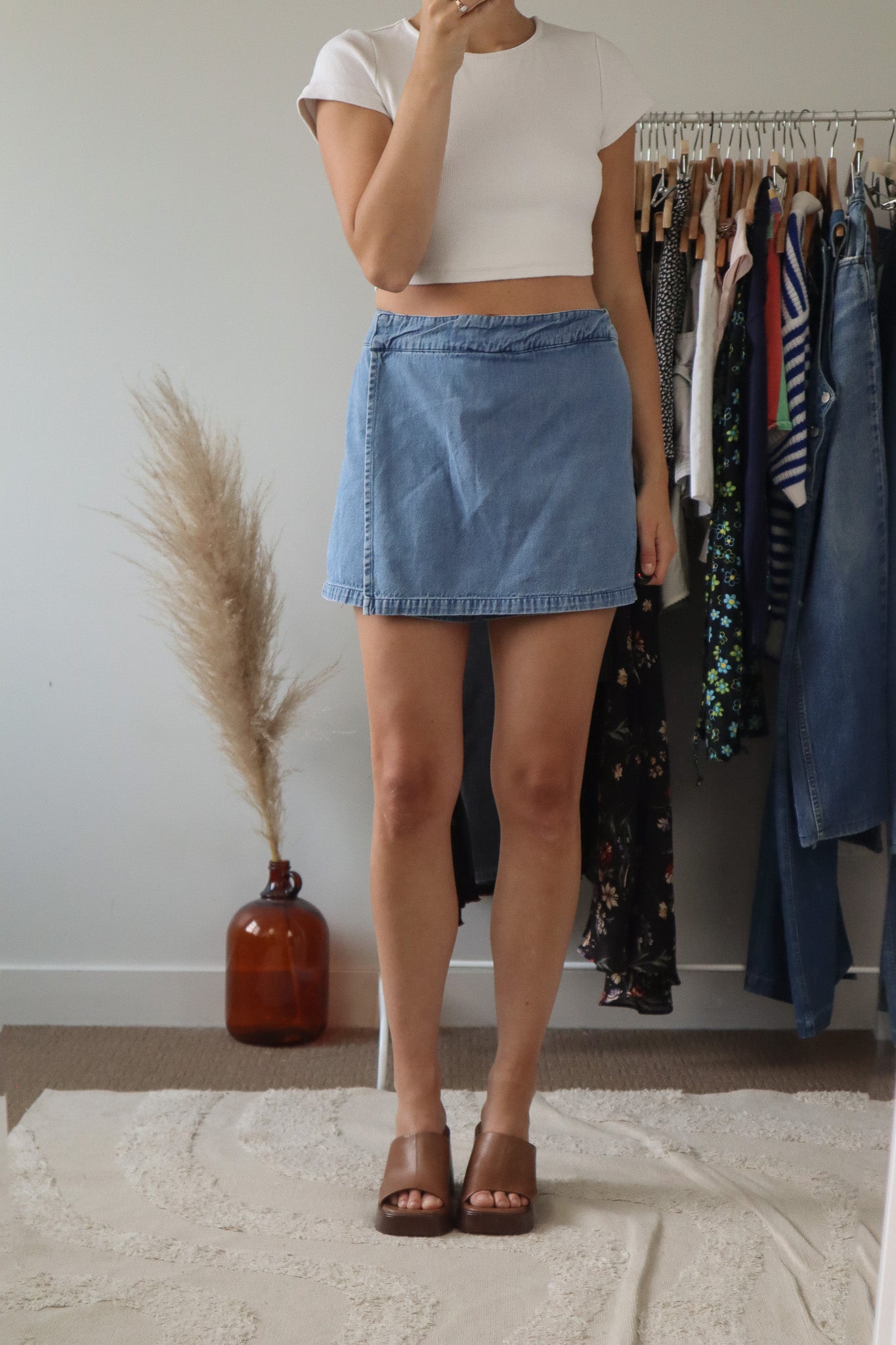 Vintage x Denim Skort (8/10)