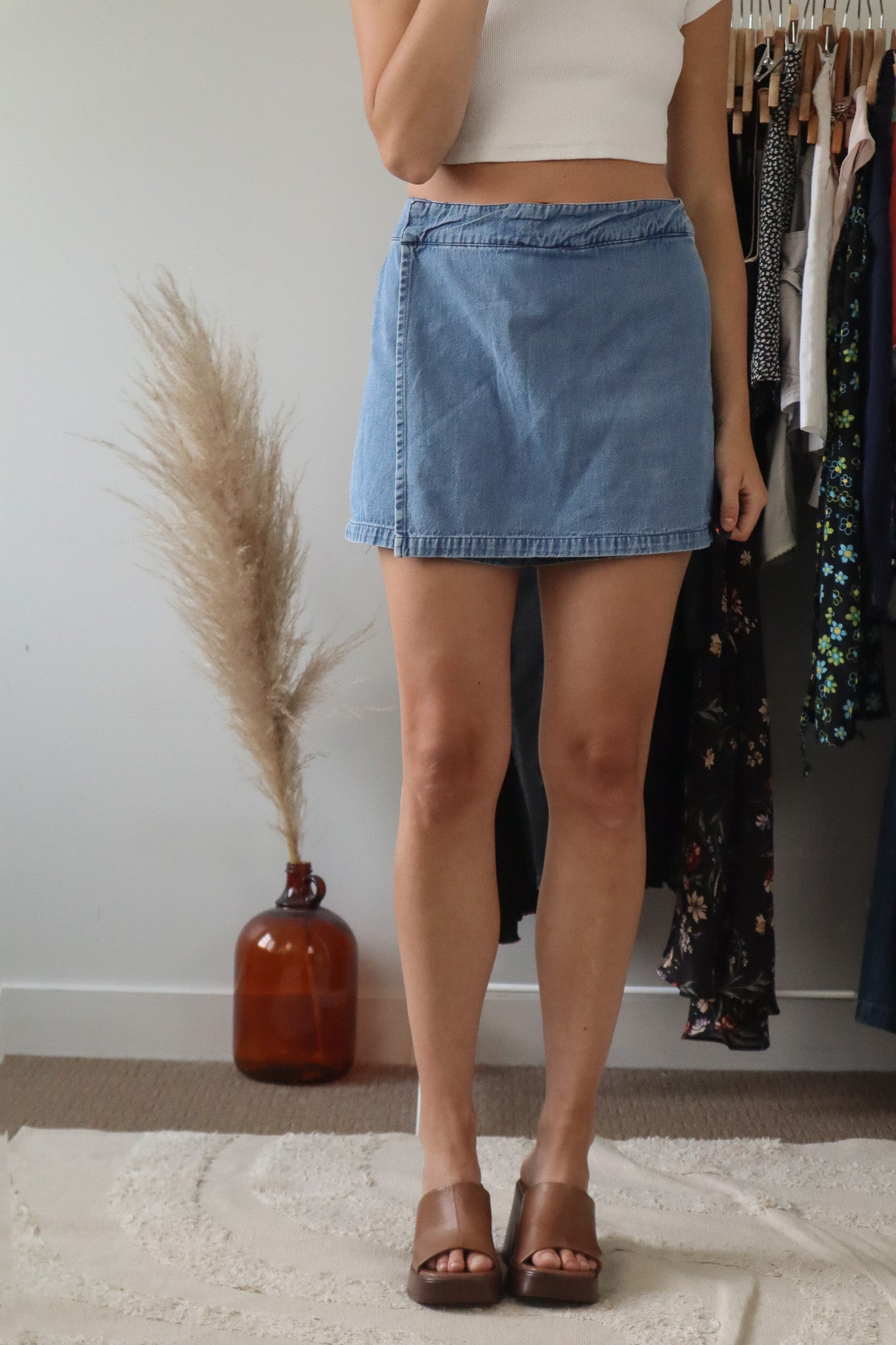 Vintage x Denim Skort (8/10)