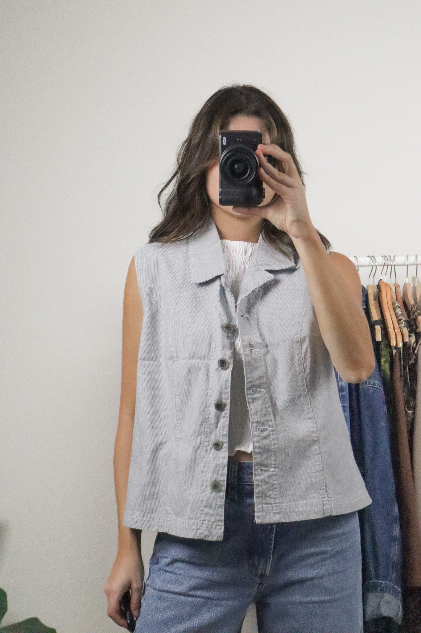 Made in Canda x Vintage x Pinstriped Vest (8/10)