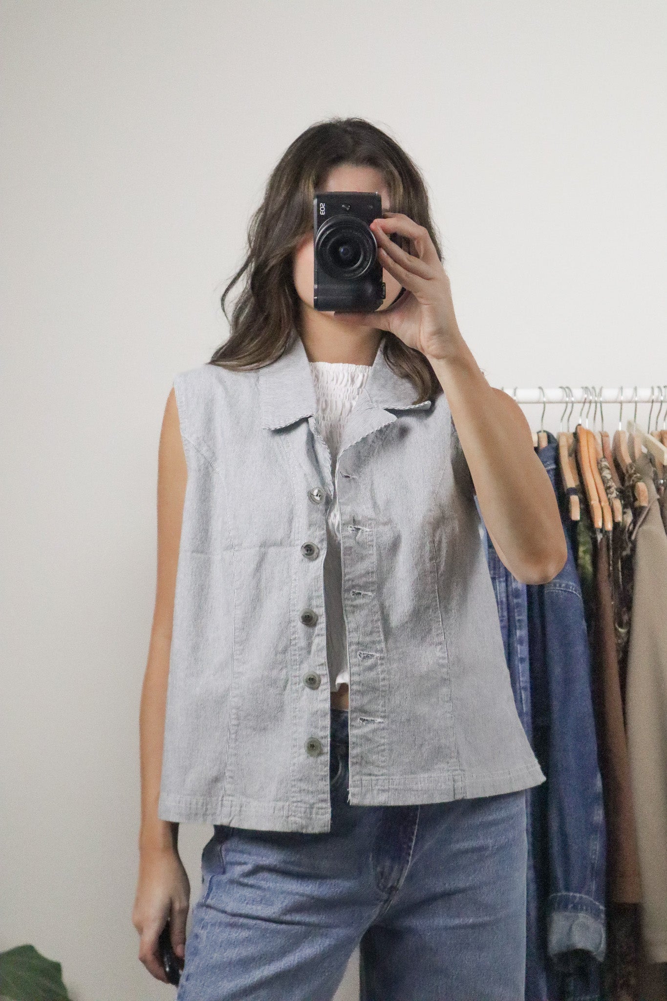Made in Canda x Vintage x Pinstriped Vest (8/10)
