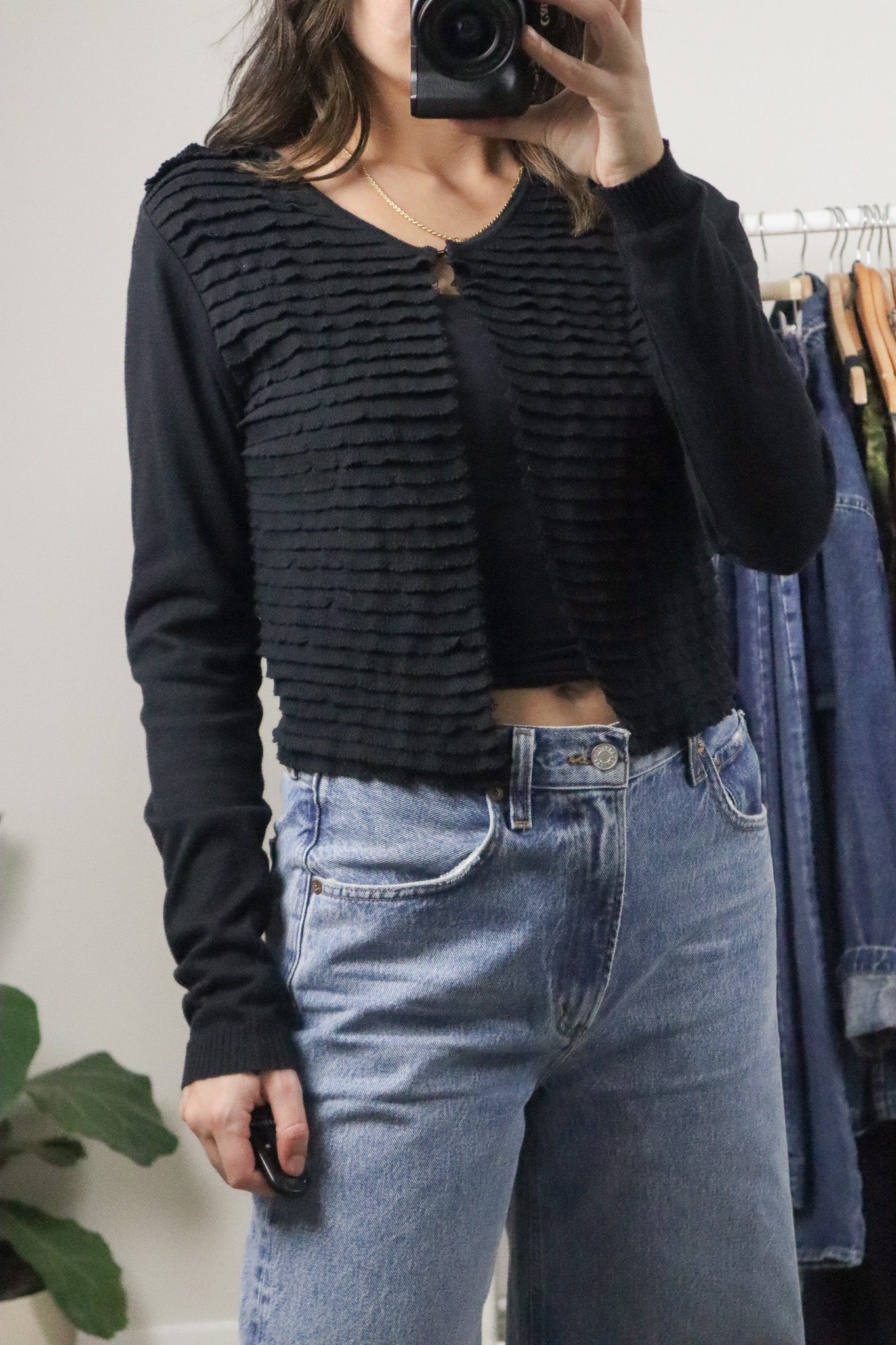 Made in Italy x Vintage x Cotton Clasp Cardigan (S)