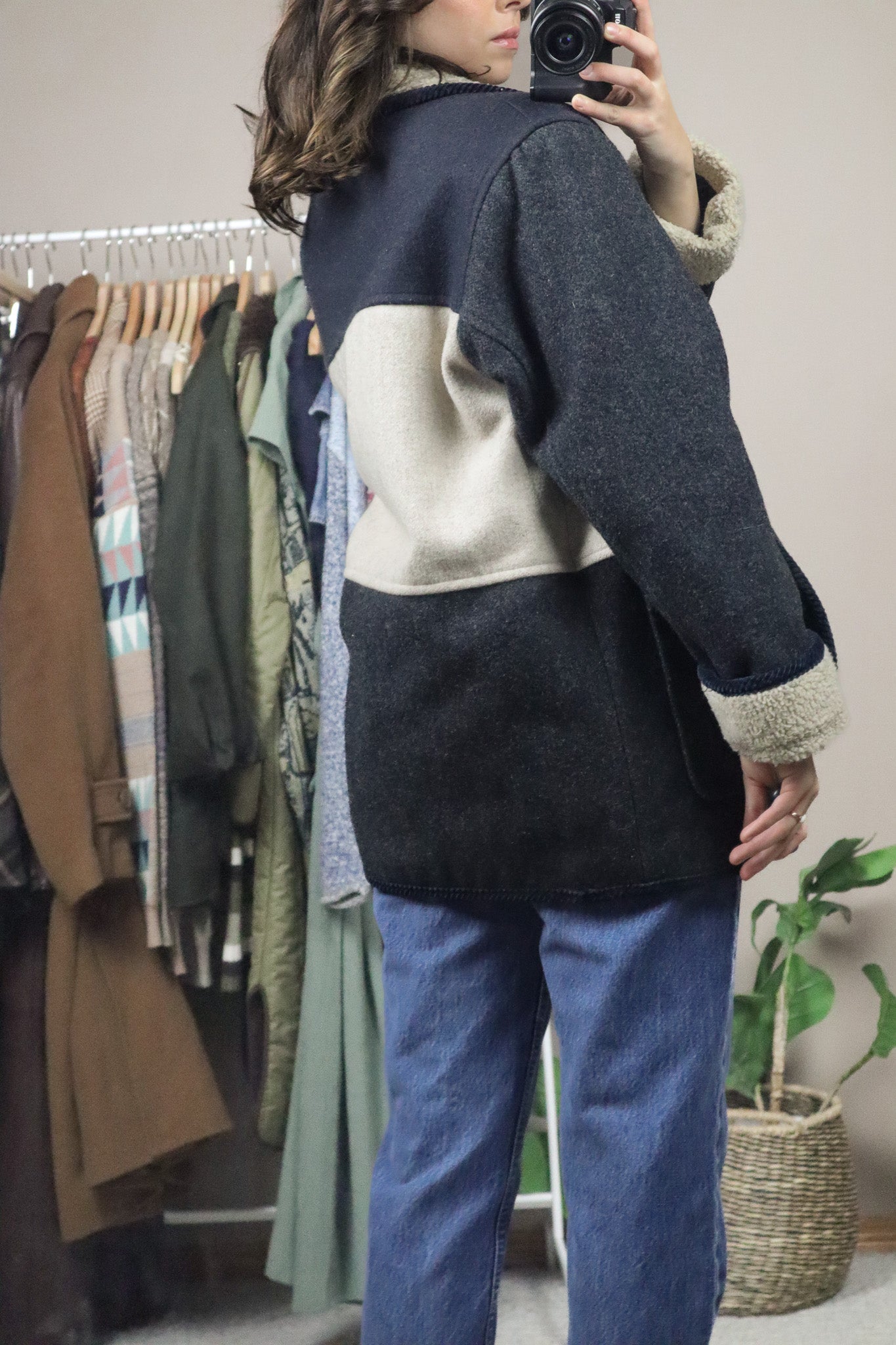 Vintage x Wool Collared Chore Coat (M)