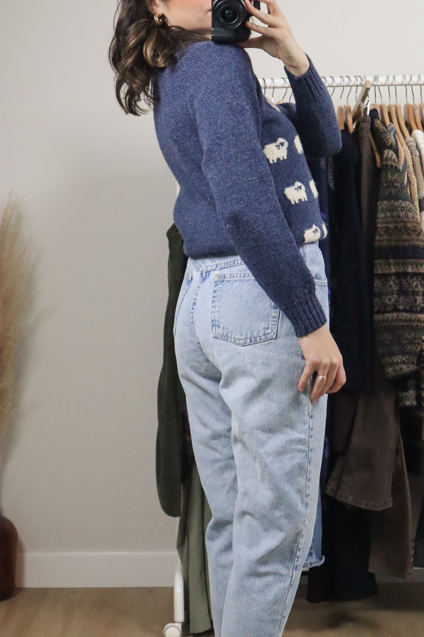Made in New Zealand x Vintage x Wool Sheep Sweater (XXS-S)