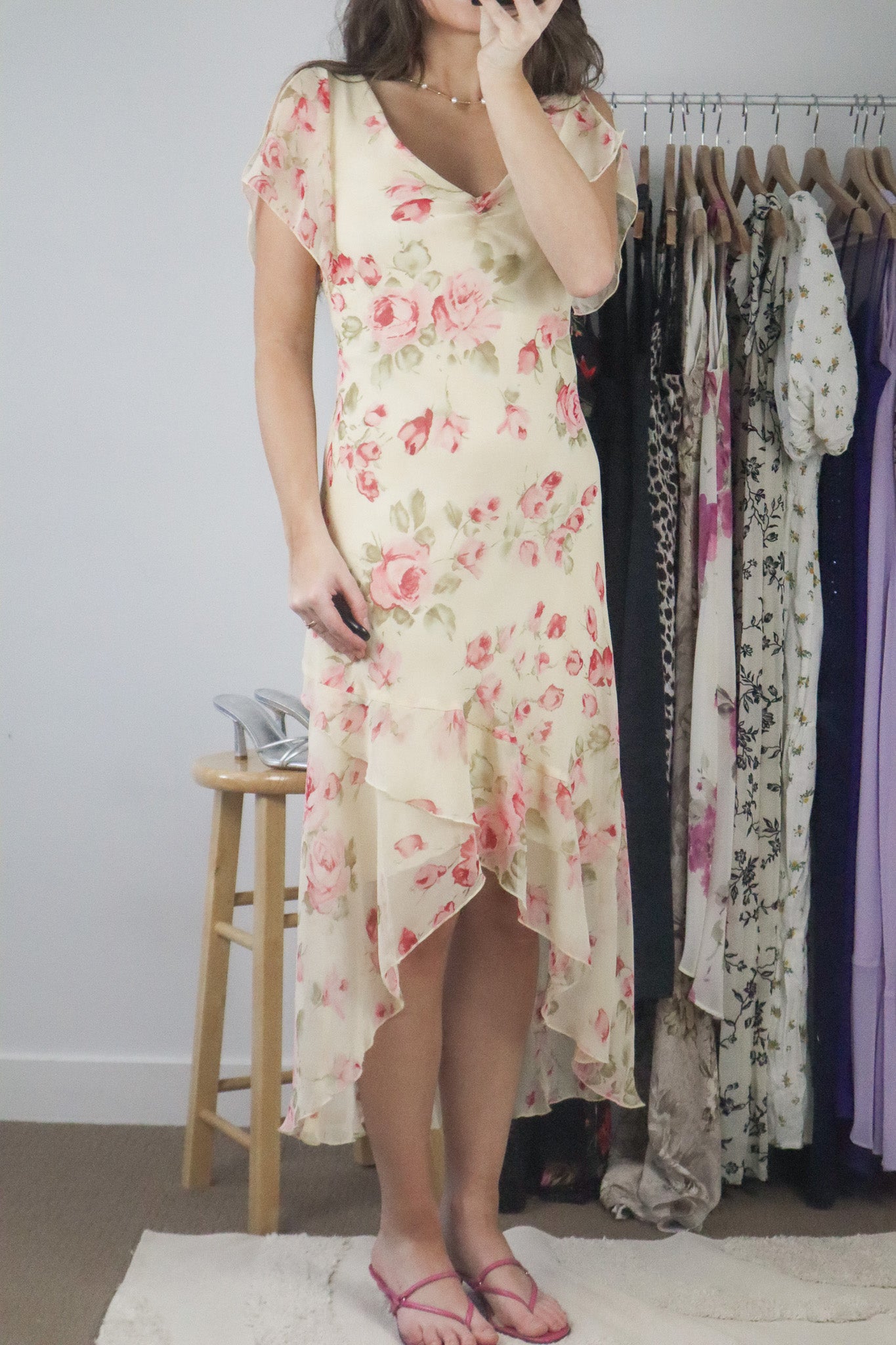 Made in USA x Vintage x Floral Maxi Dress (6/8)
