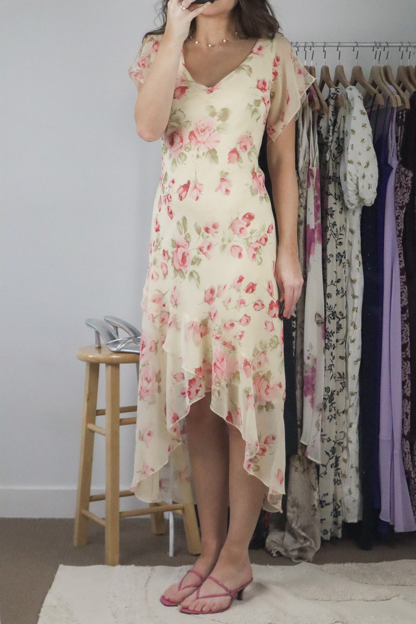 Made in USA x Vintage x Floral Maxi Dress (6/8)