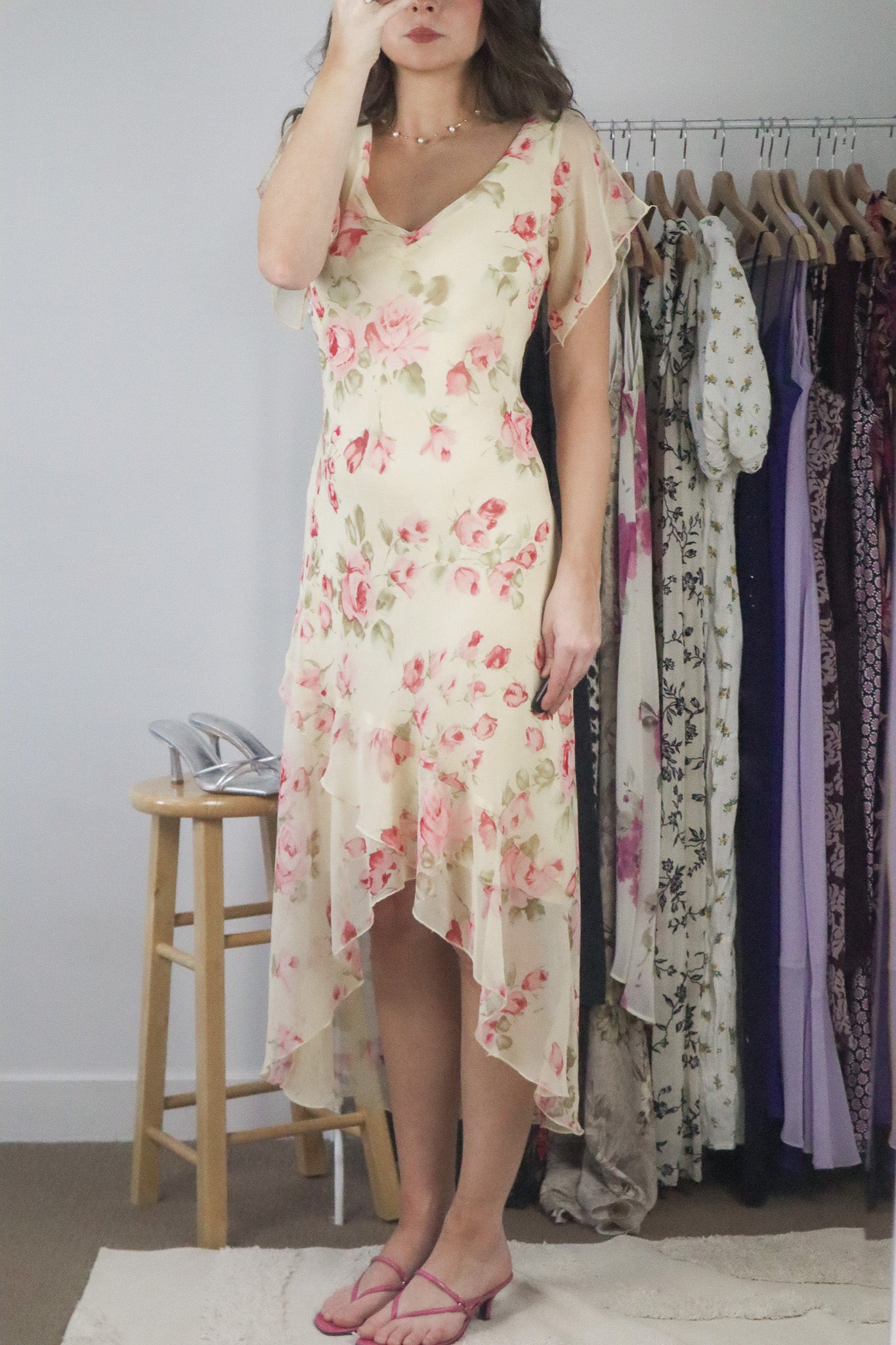 Made in USA x Vintage x Floral Maxi Dress (6/8)