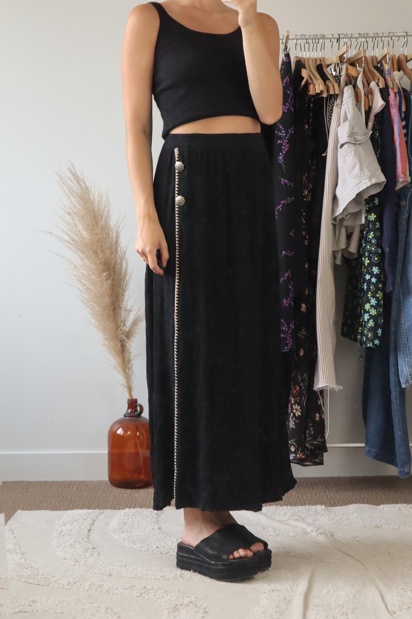 Made in Canada x Vintage x Gauzing Maxi Skirt (4/6)
