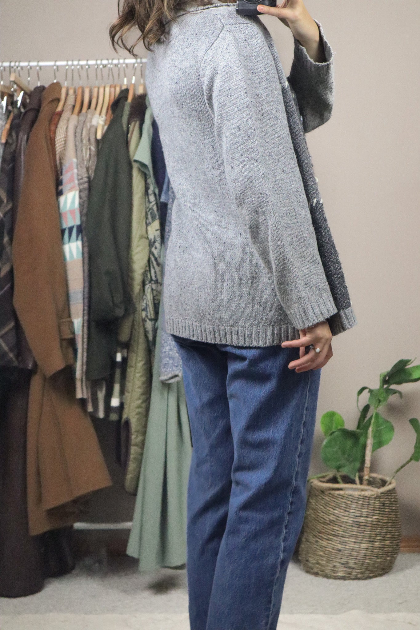 Vintage x Patchwork Cardigan  (M)