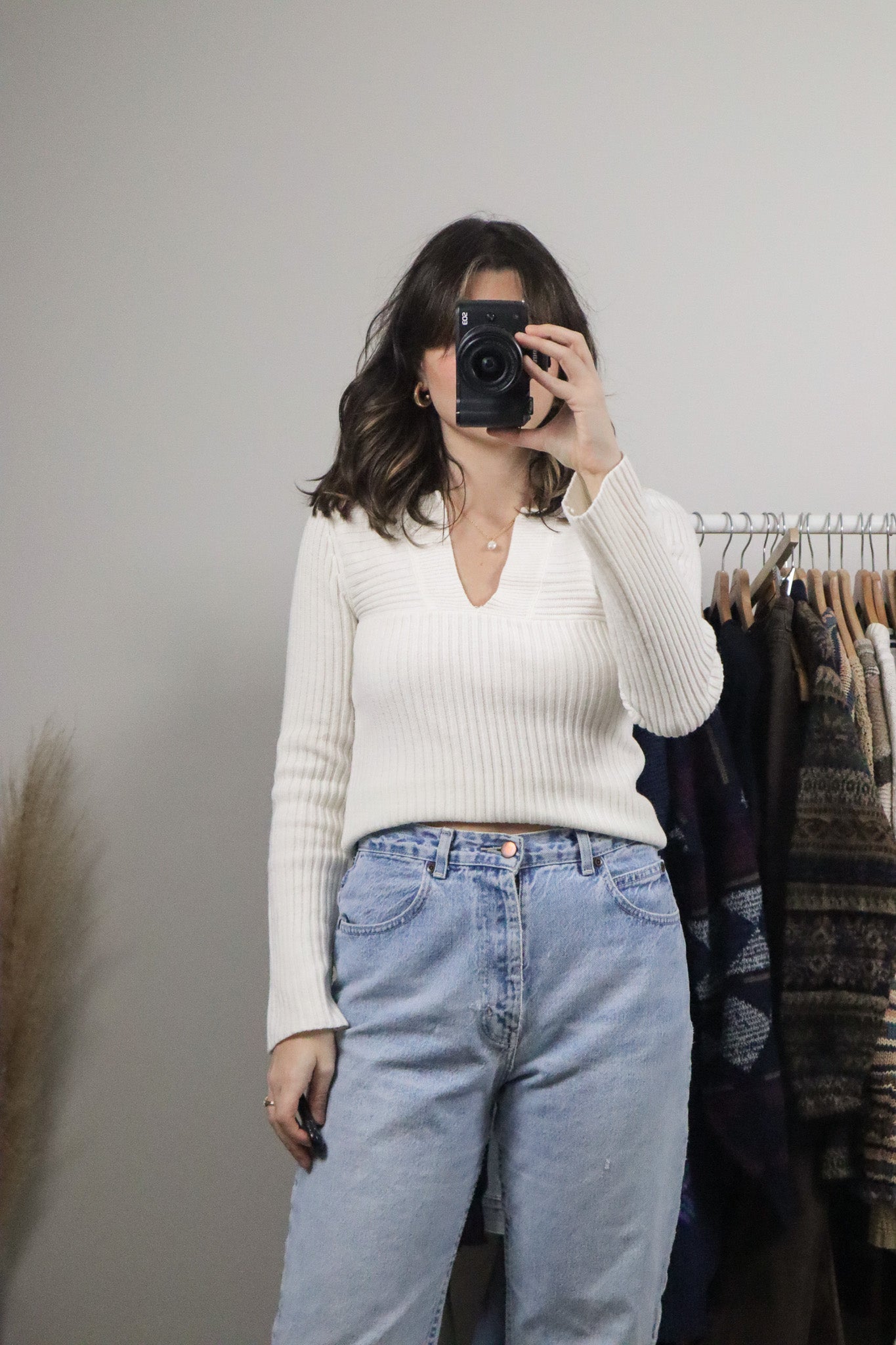 Vintage x Long-Sleeve Knit (S)
