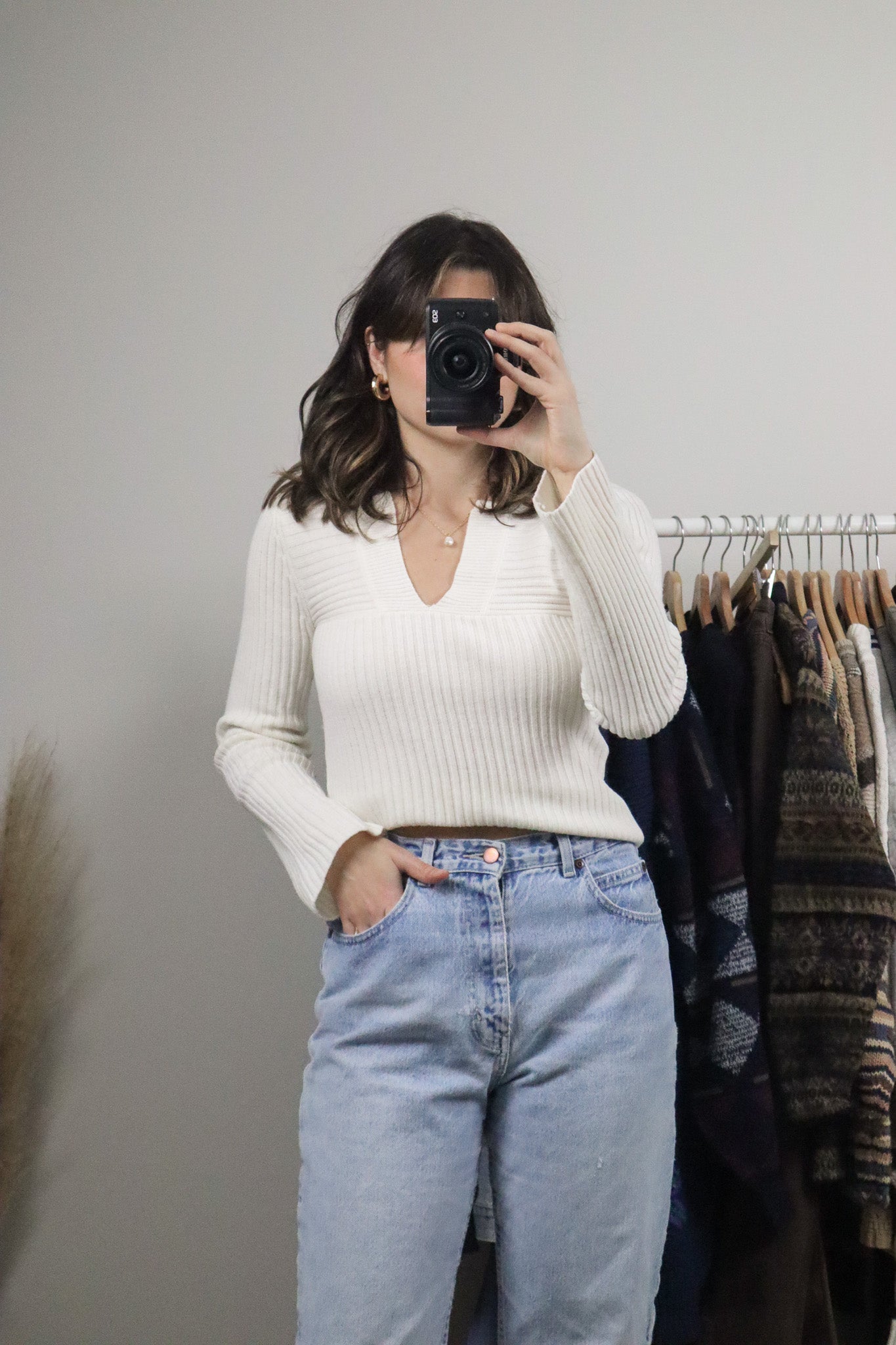 Vintage x Long-Sleeve Knit (S)