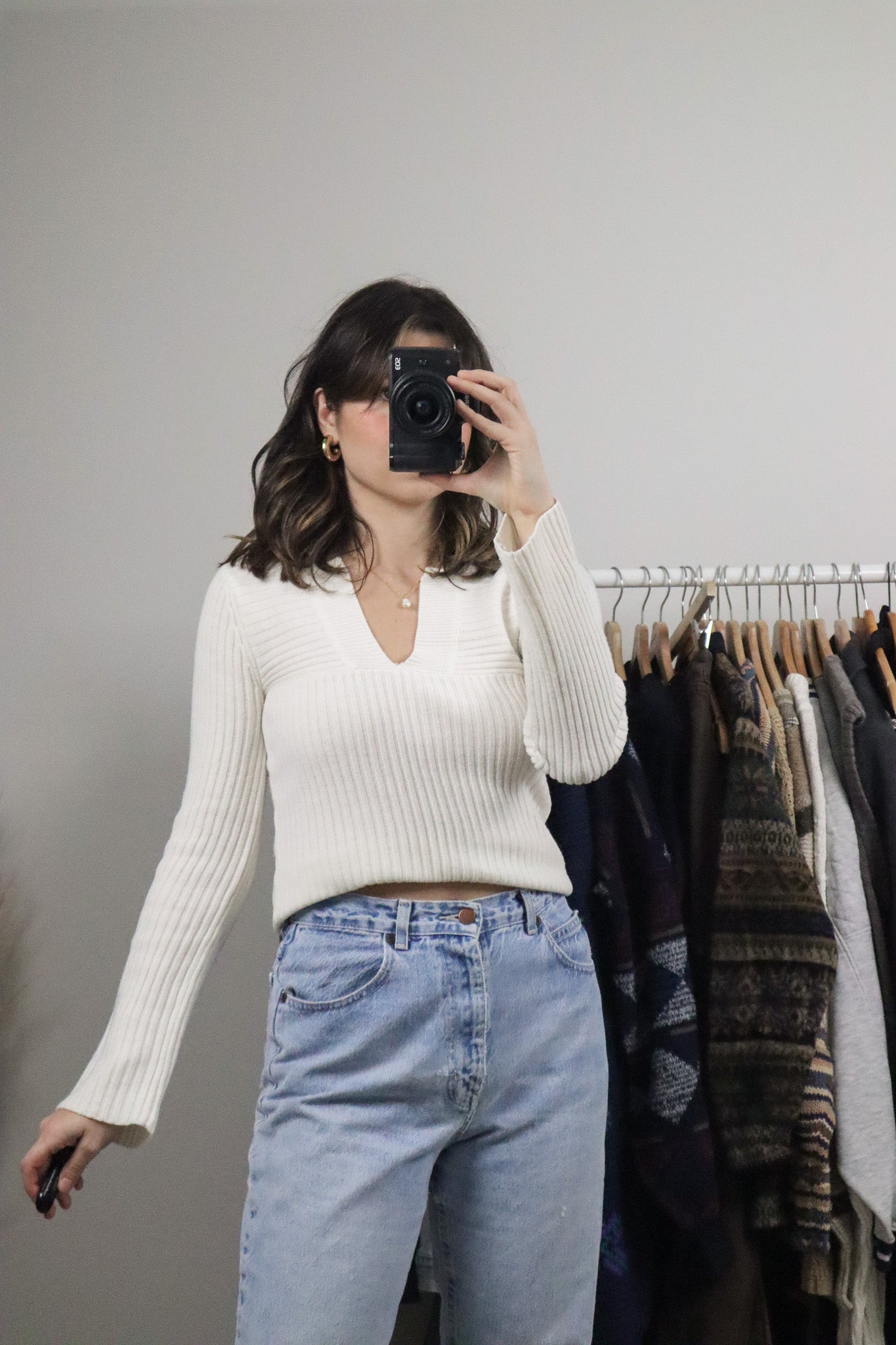 Vintage x Long-Sleeve Knit (S)