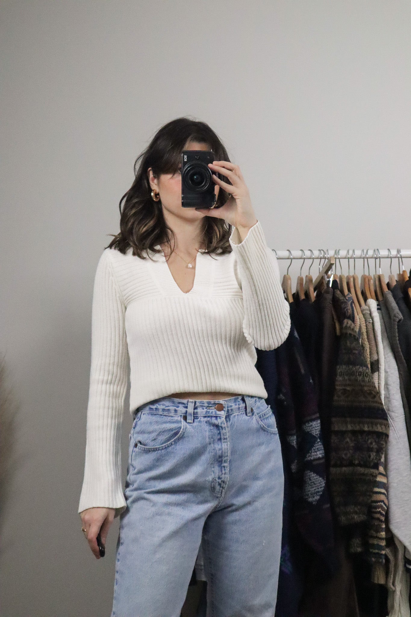 Vintage x Long-Sleeve Knit (S)