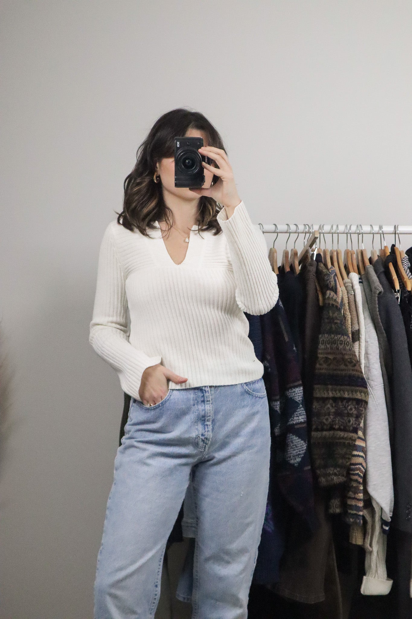 Vintage x Long-Sleeve Knit (S)