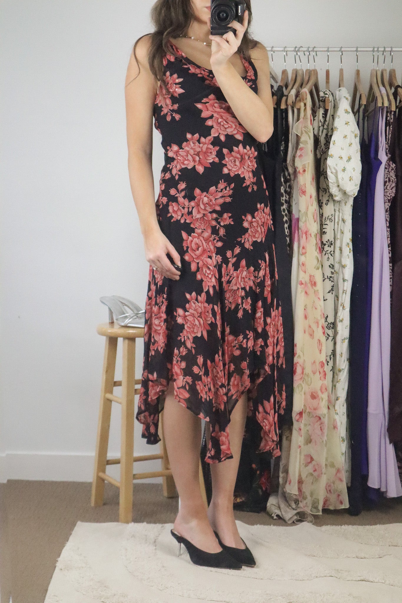 Vintage x Floral Maxi Dress (M)