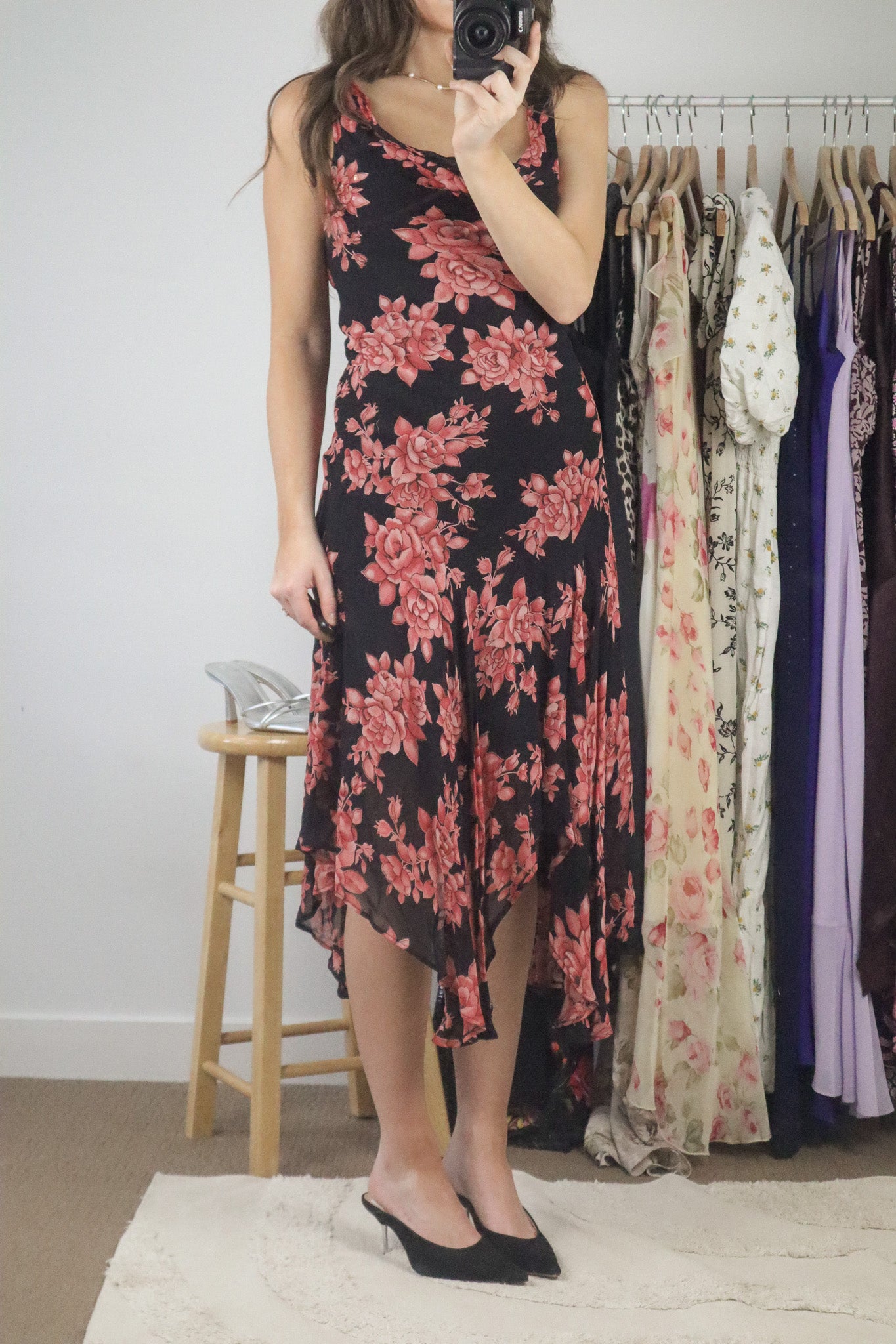 Vintage x Floral Maxi Dress (M)