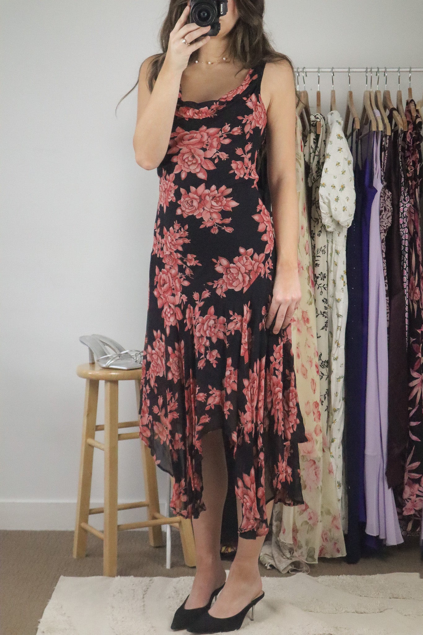 Vintage x Floral Maxi Dress (M)