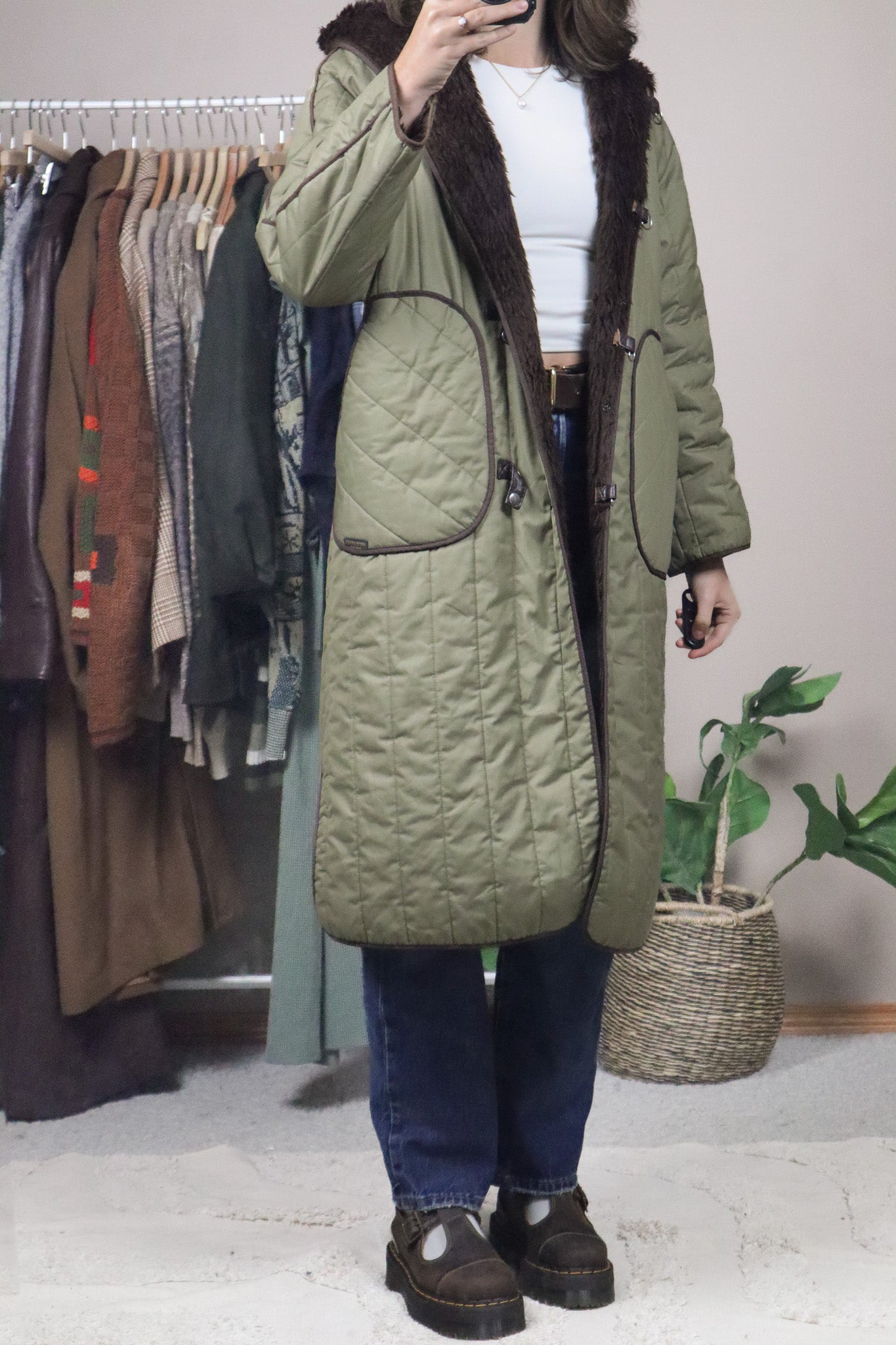 Made in Yugoslavia x Vintage x Quilted Sherpa Lined Jacket (S)