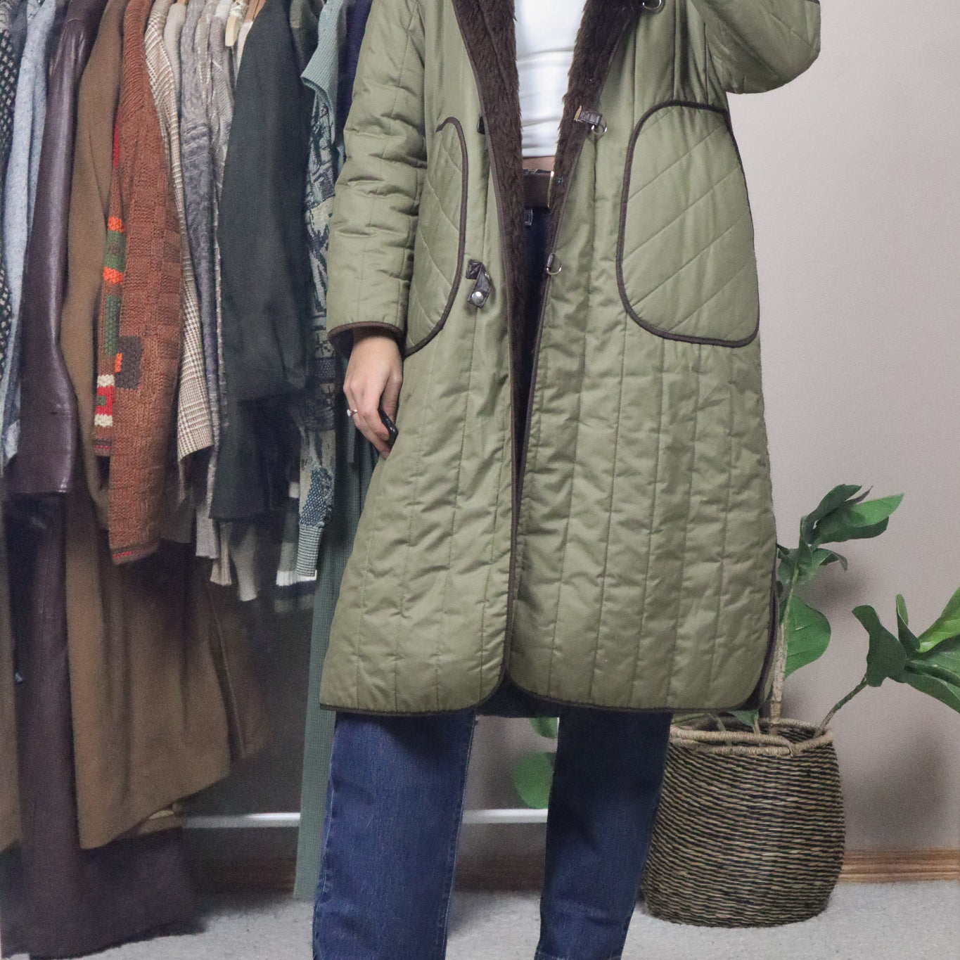 Made in Yugoslavia x Vintage x Quilted Sherpa Lined Jacket (S)