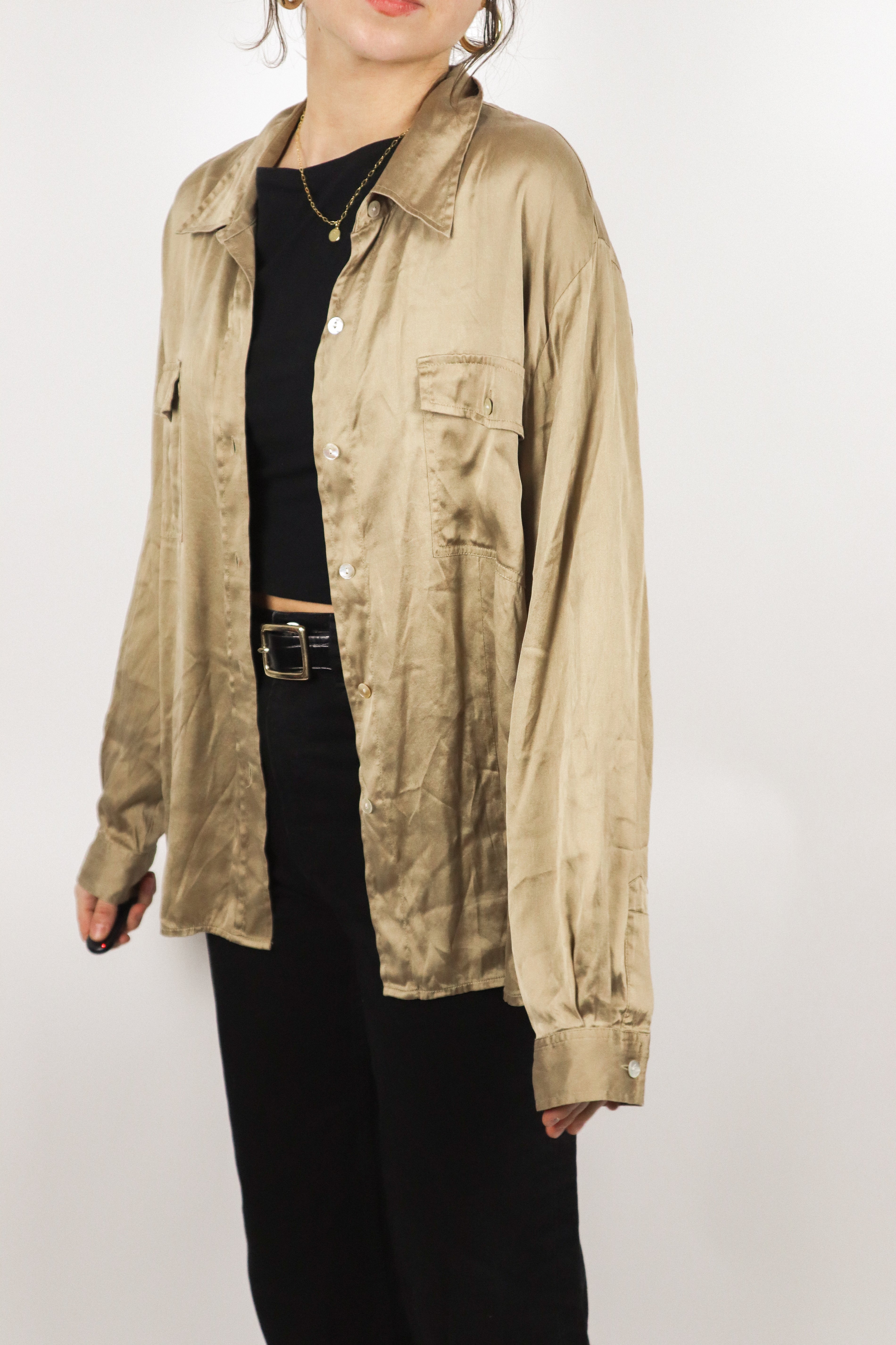 Vintage x Silk Blouse (M/L)