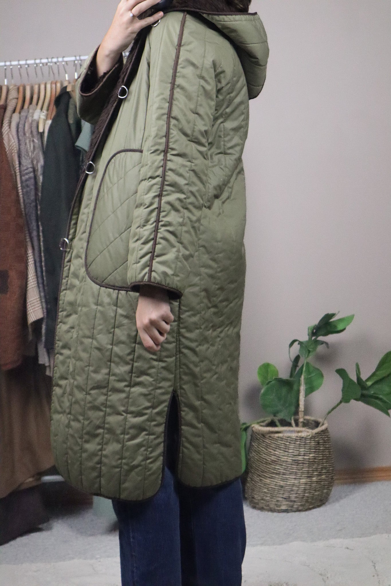 Made in Yugoslavia x Vintage x Quilted Sherpa Lined Jacket (S)