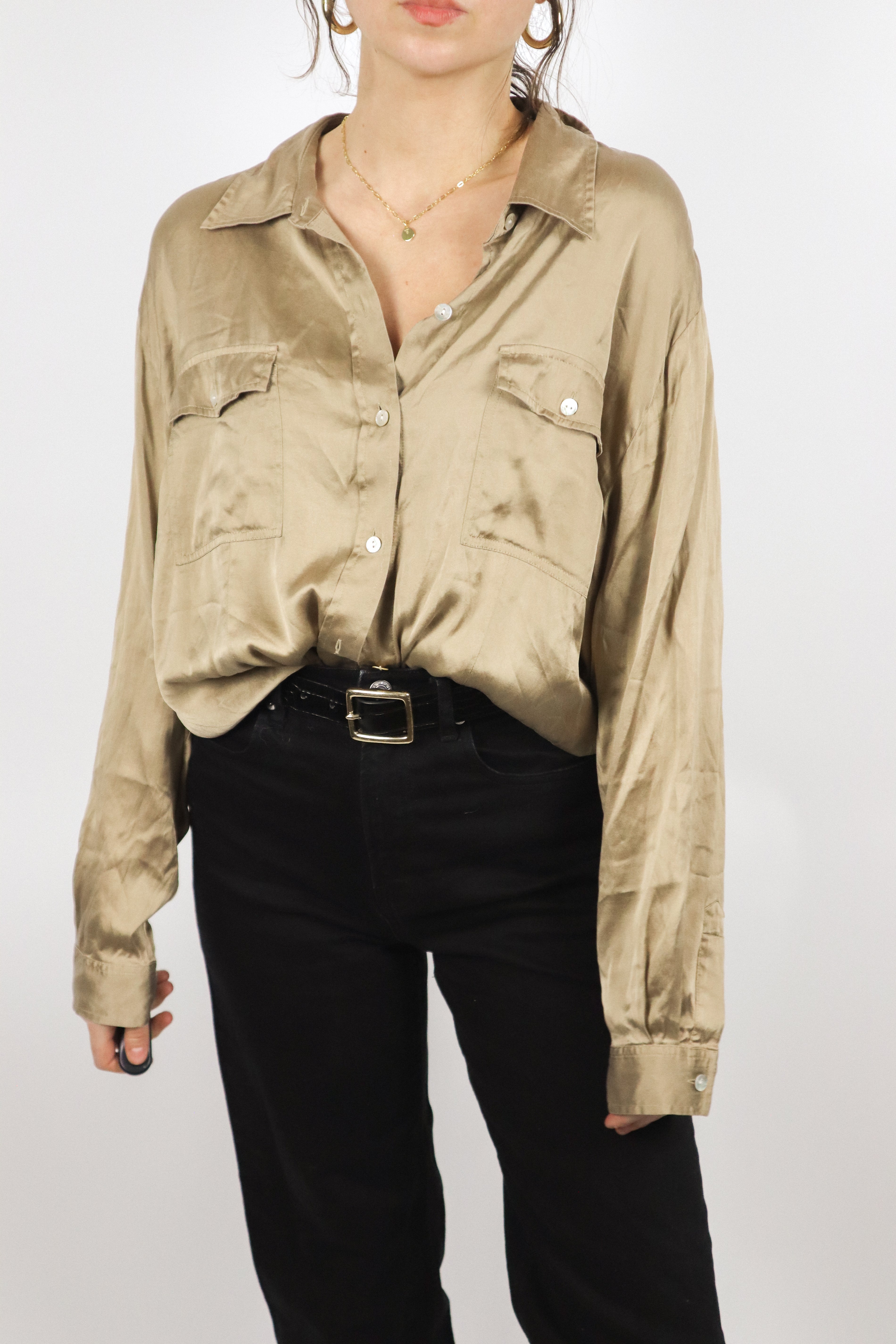 Vintage x Silk Blouse (M/L)