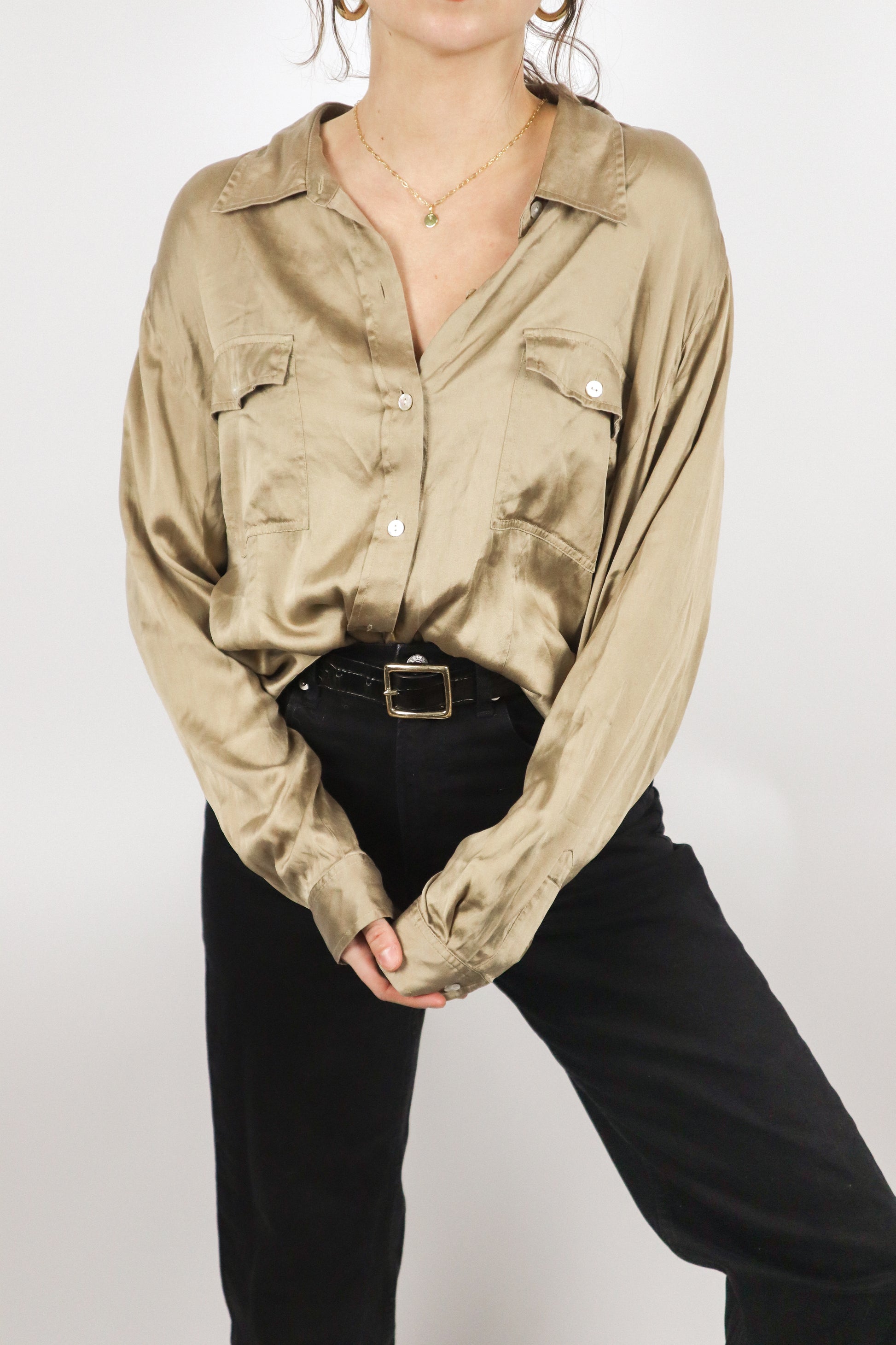 Vintage x Silk Blouse (M/L)