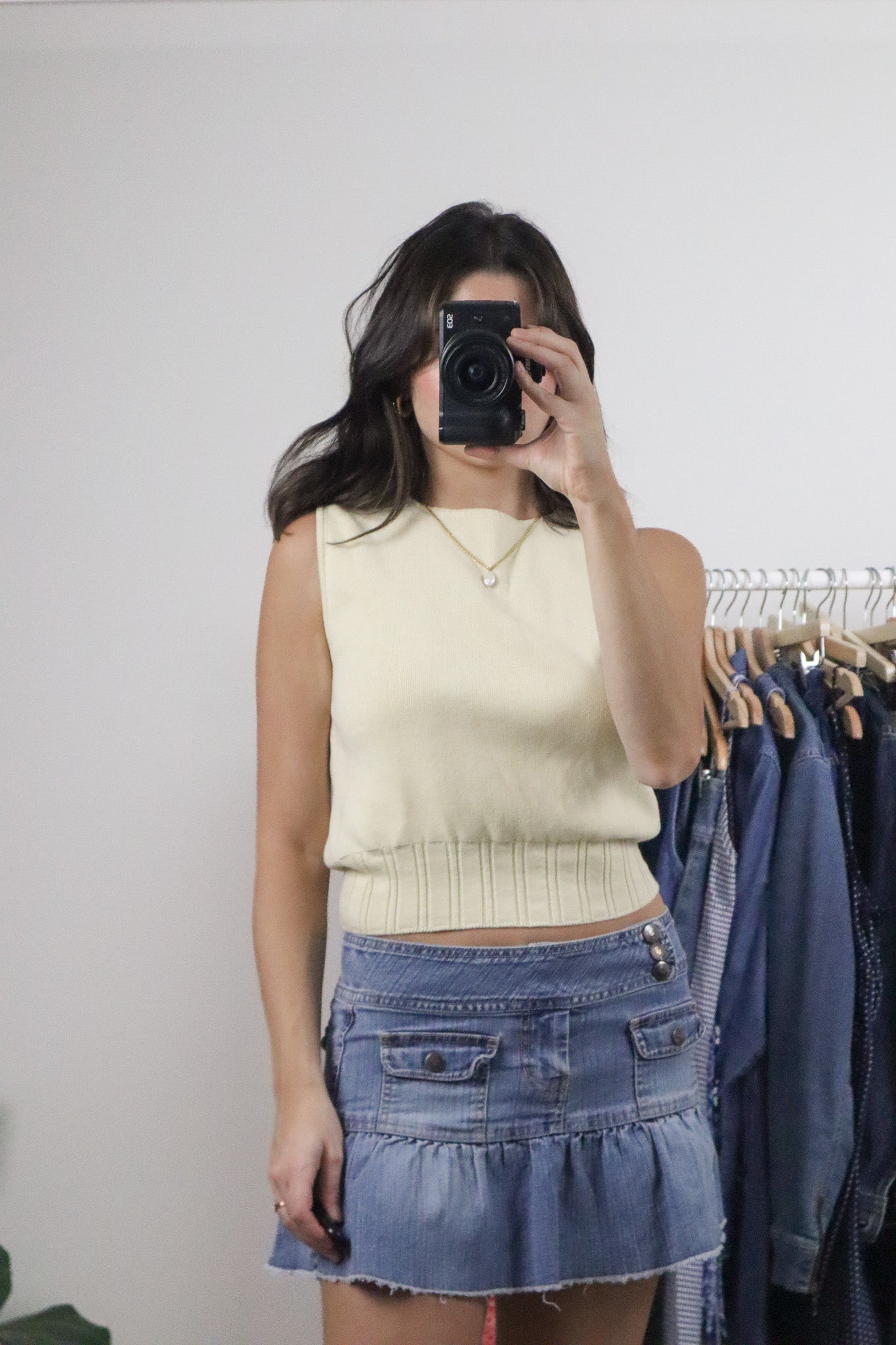 Vintage x Cotton Sweater Vest (S)