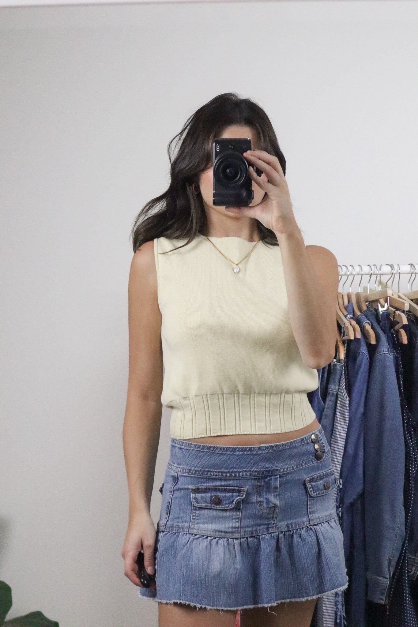 Vintage x Cotton Sweater Vest (S)