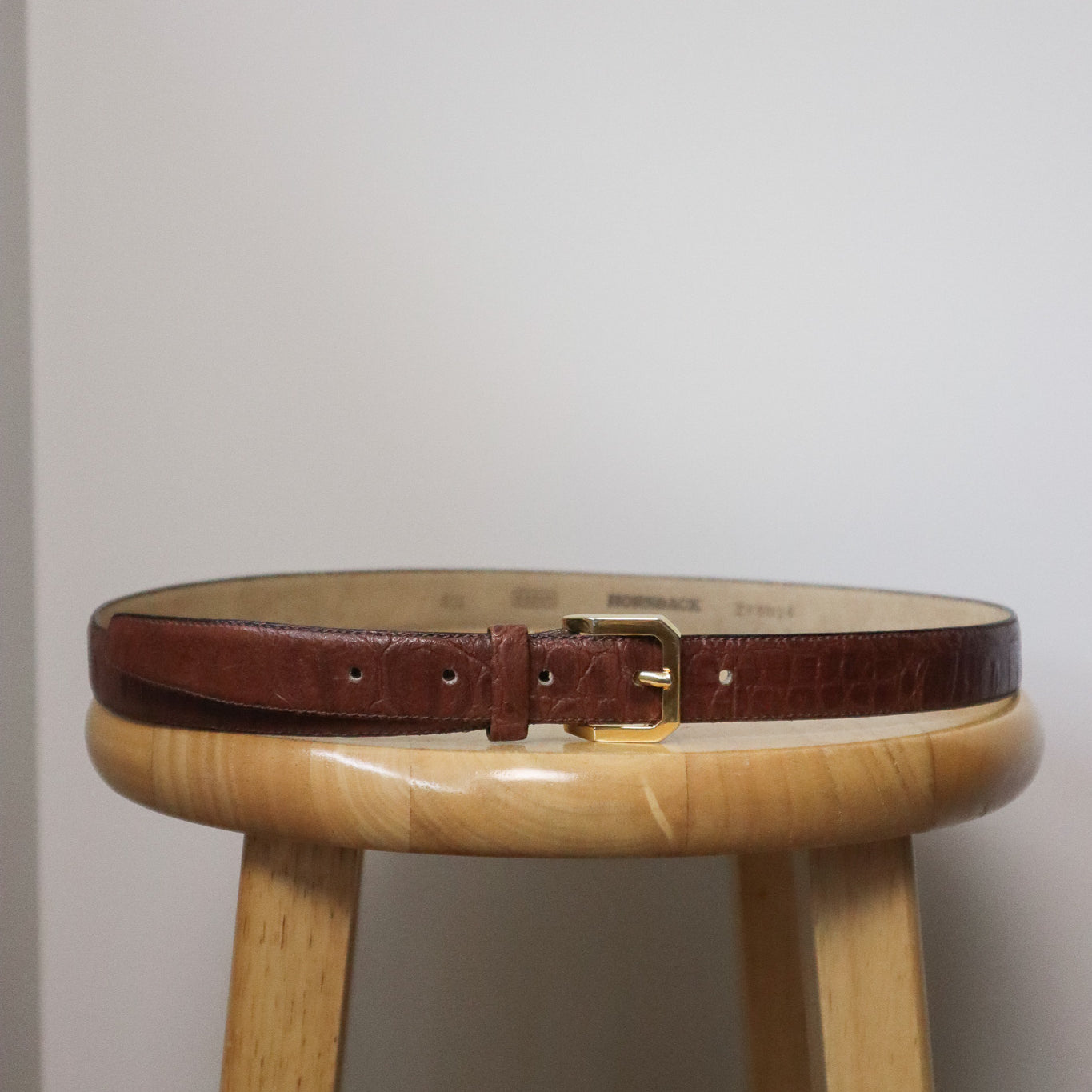 Vintage x Alligator Leather Belt (M/L)