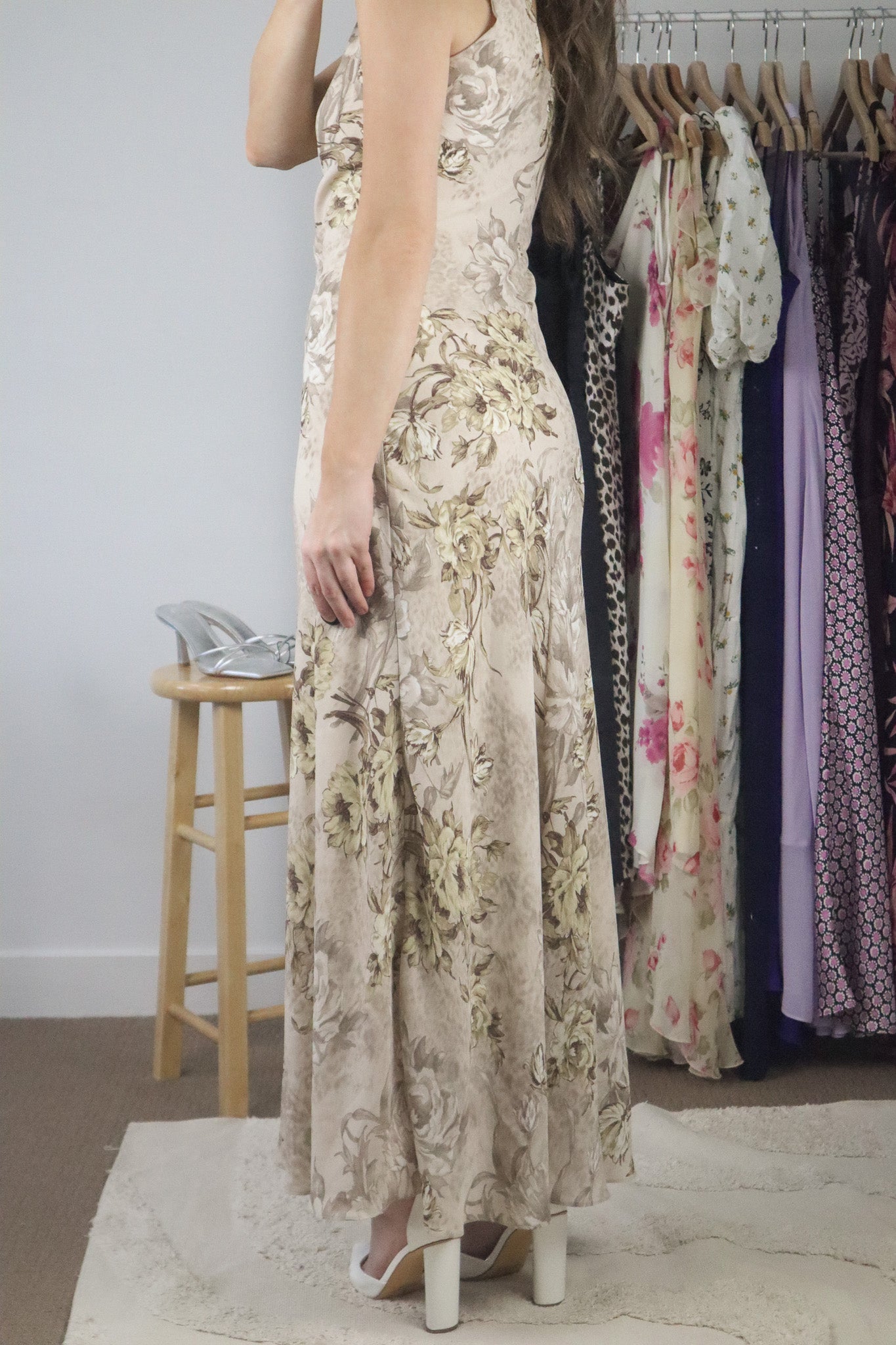 Made in Canada x Vintage x Floral Maxi Dress (XXS/XS)