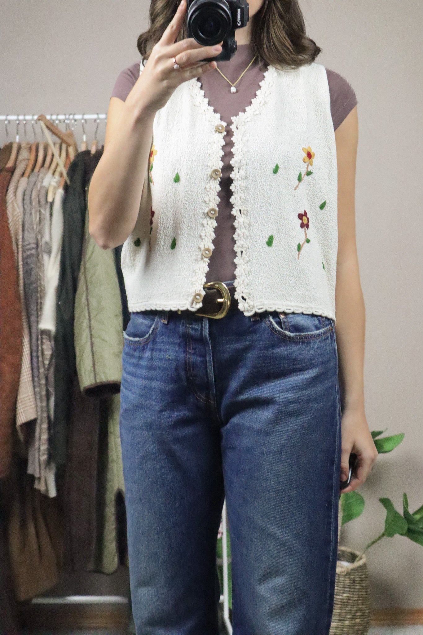 Made in Peru x Embroidered Vest (M)