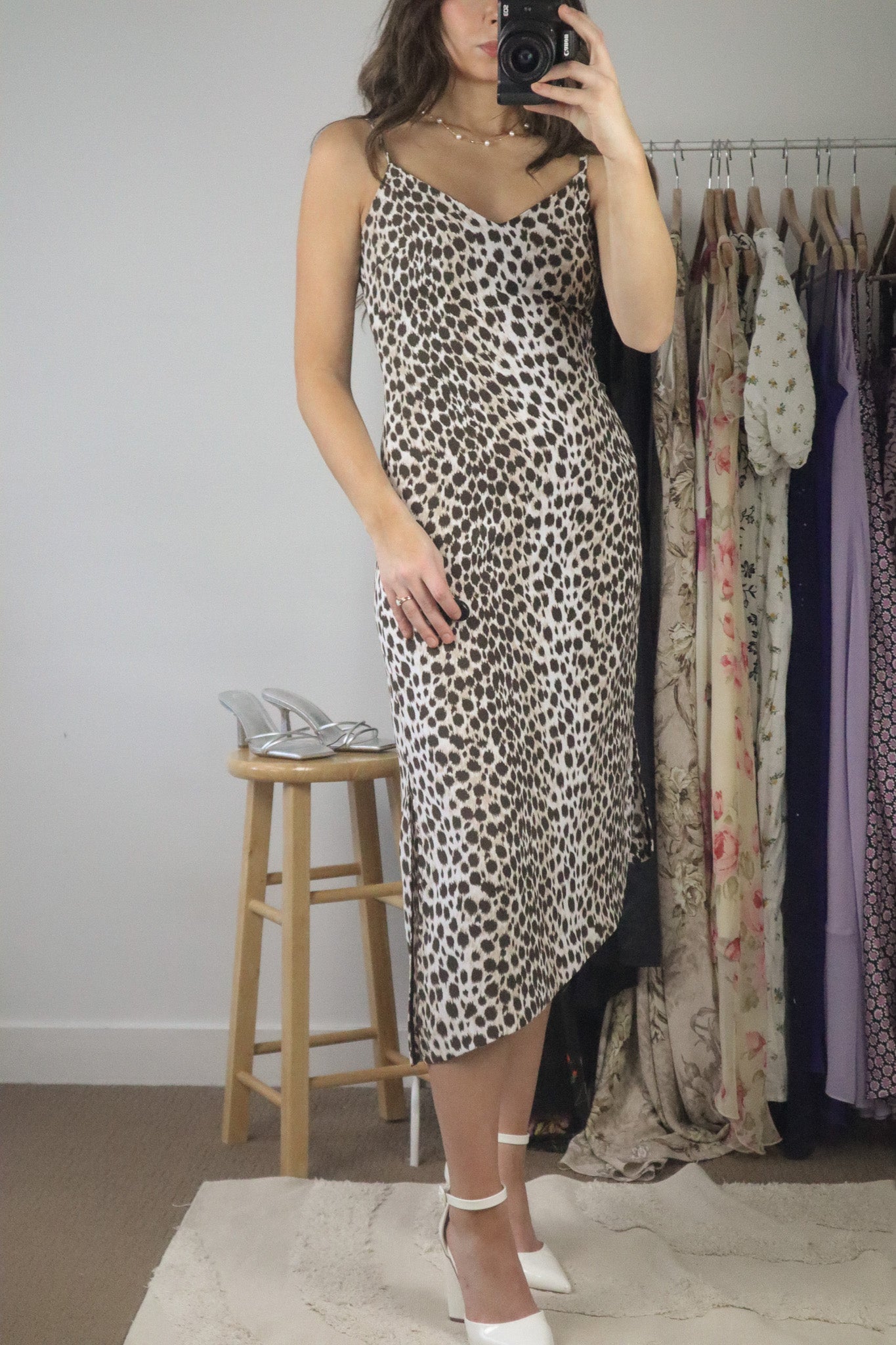 Modern x Animal Print Midi Dress (XS)